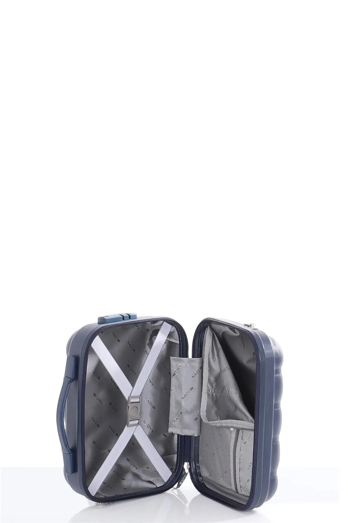 چمدان و ساک آبی مردانه زنانه ست 2 تکه پلی پروپیلن بزرگ آرایشی V305 S21YY1000081 SET MÇS