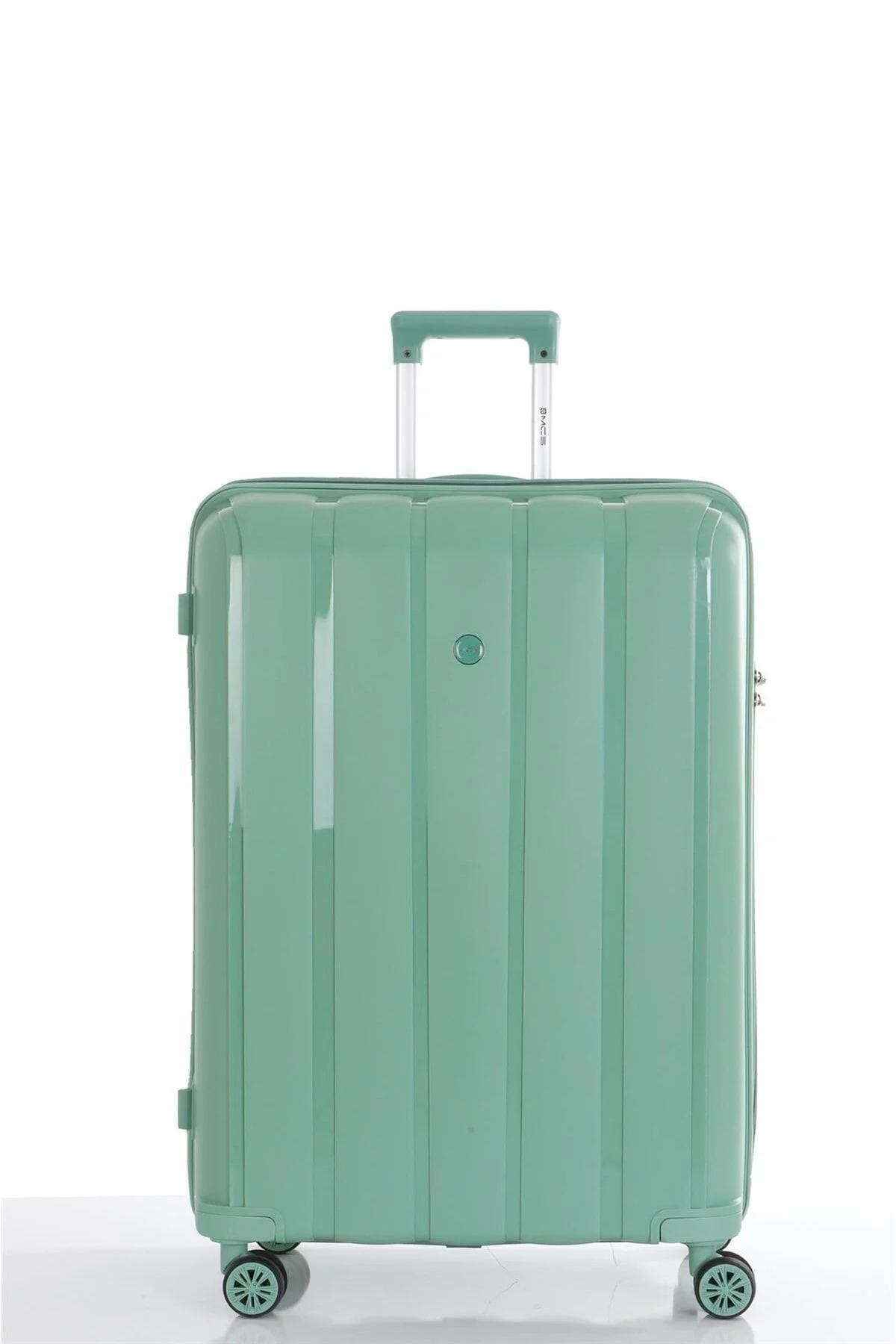 چمدان و ساک سبز مردانه زنانه ست دو تکه پلی پروپیلن بزرگ آرایشی V305 S21YY1000081 SET MÇS