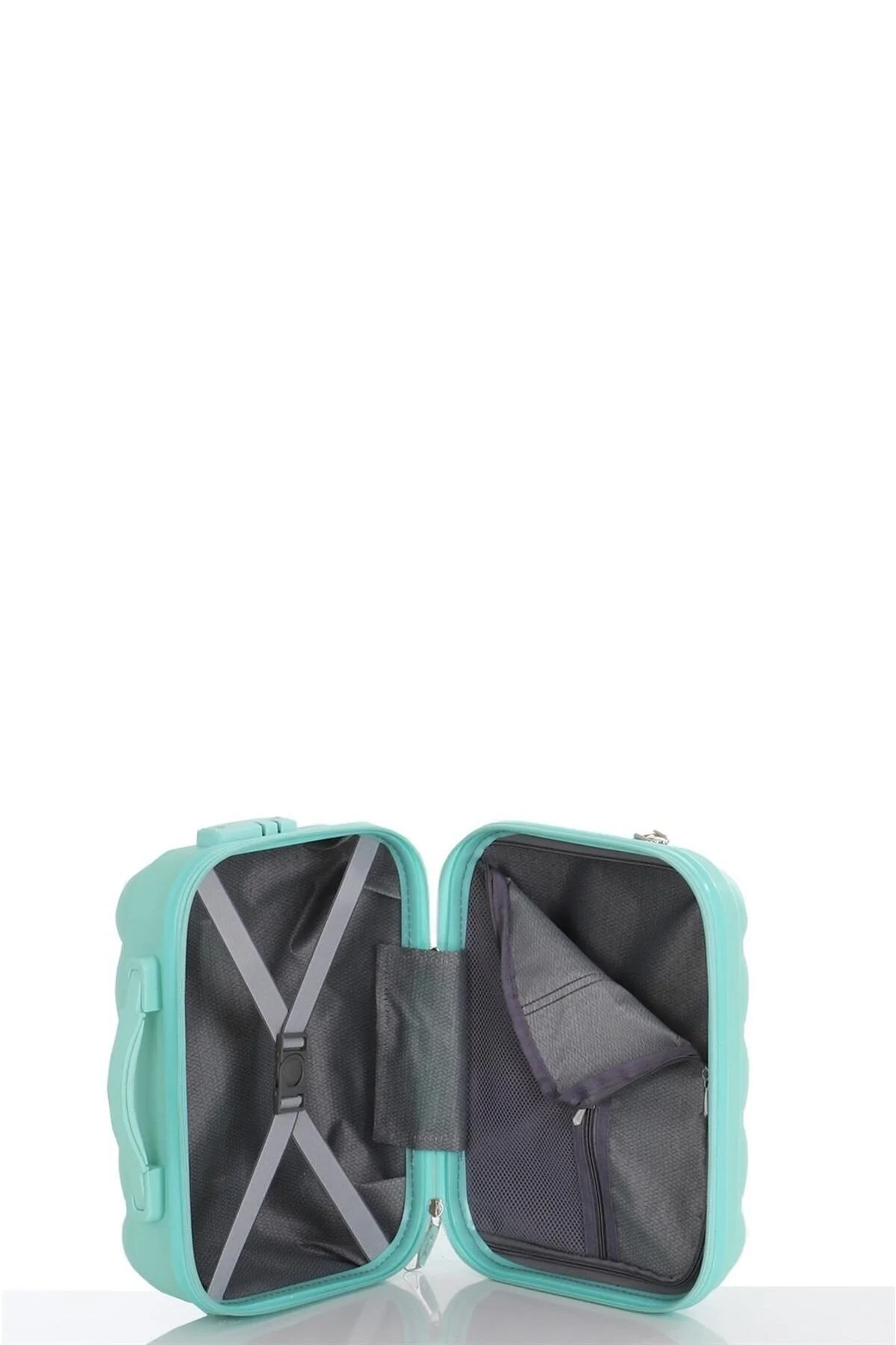 چمدان و ساک سبز مردانه زنانه ست دو تکه پلی پروپیلن بزرگ آرایشی V305 S21YY1000081 SET MÇS