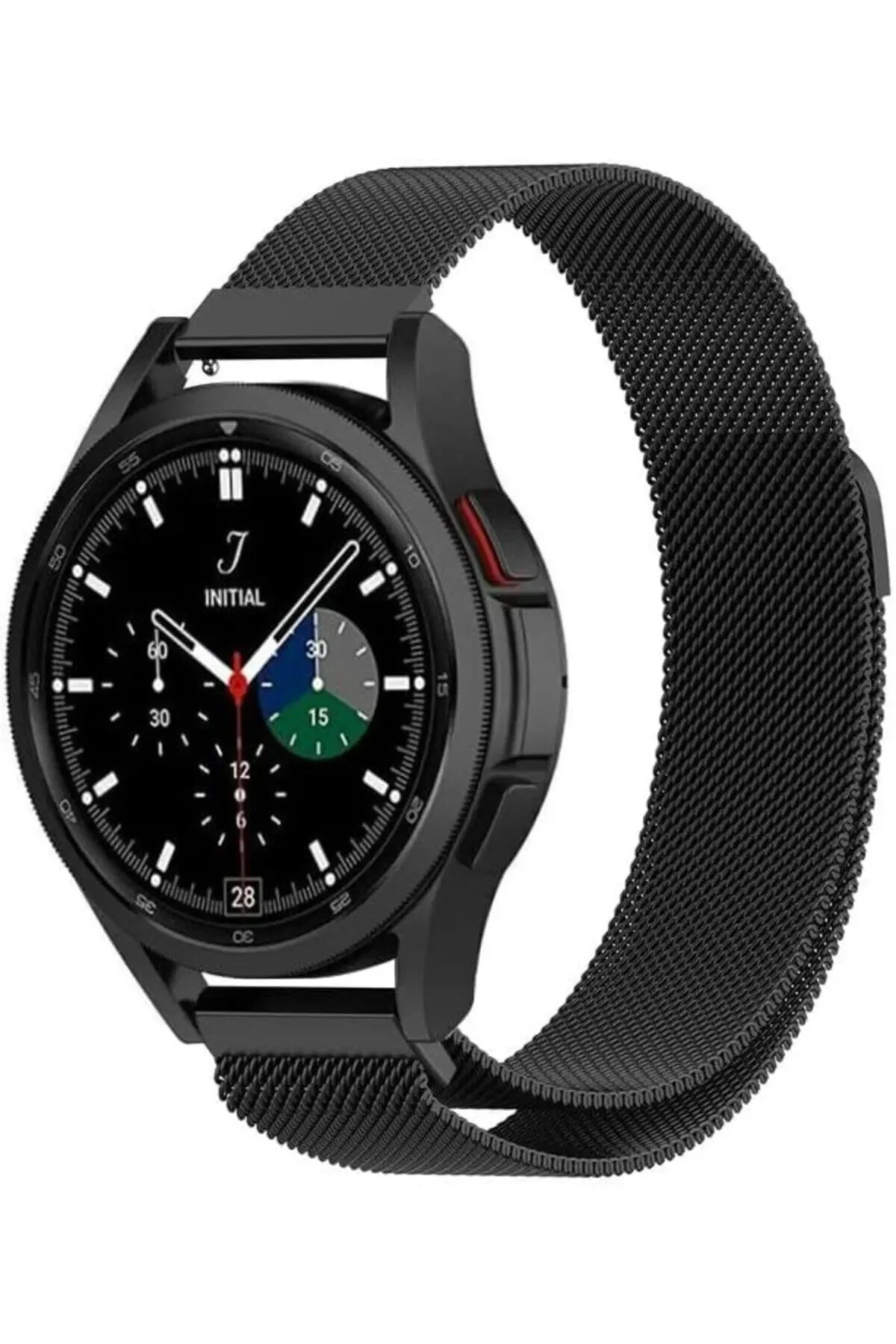 بند ساعت هوشمند HUAWEI مچی GT GT2 PRO GT3 GT4 GT5 سیلیکونی آهنربایی دوزی مش فلزی 46 میلی متری فیبکس Fibaks