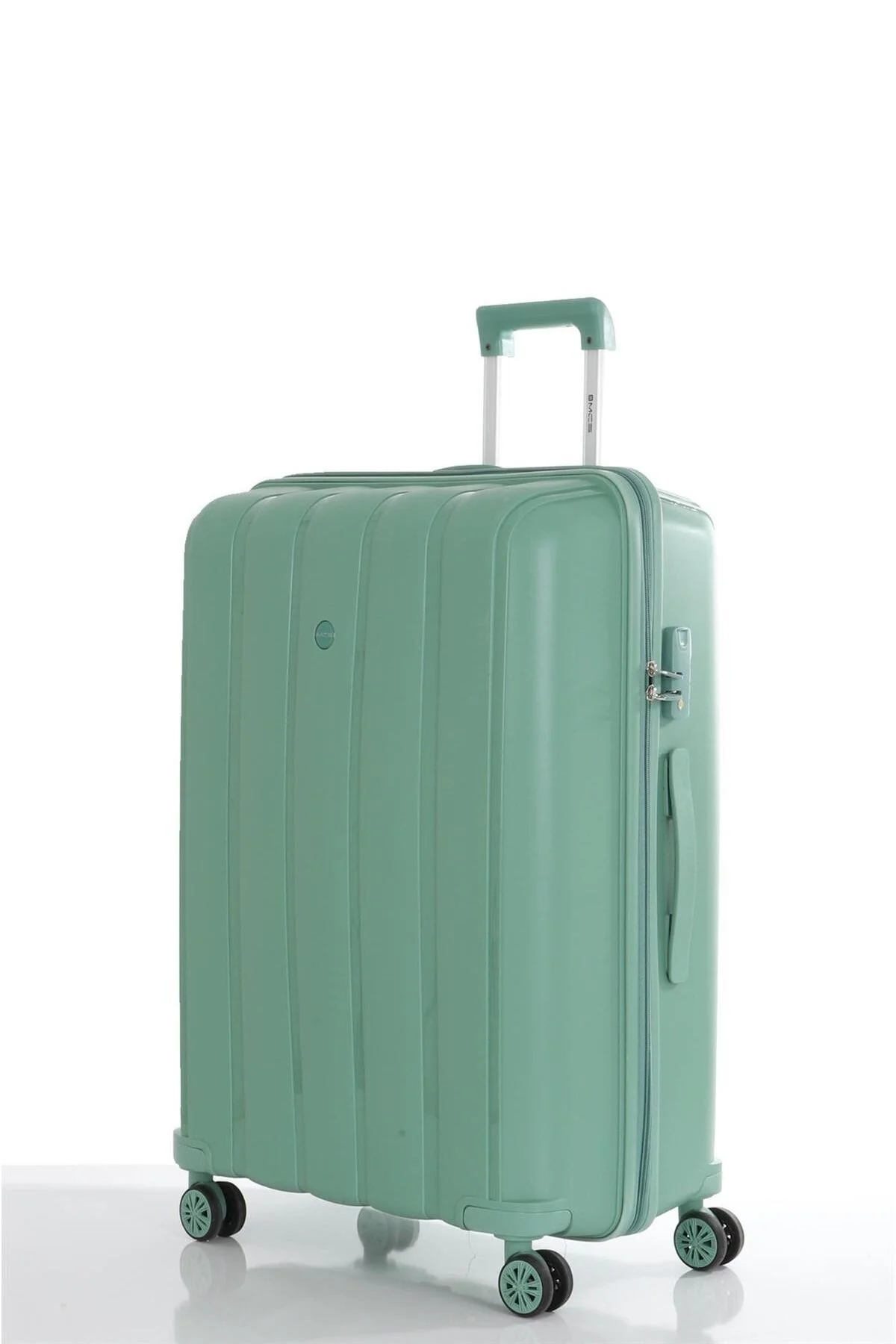 چمدان و ساک سبز مردانه زنانه ست دو تکه پلی پروپیلن بزرگ آرایشی V305 S21YY1000081 SET MÇS