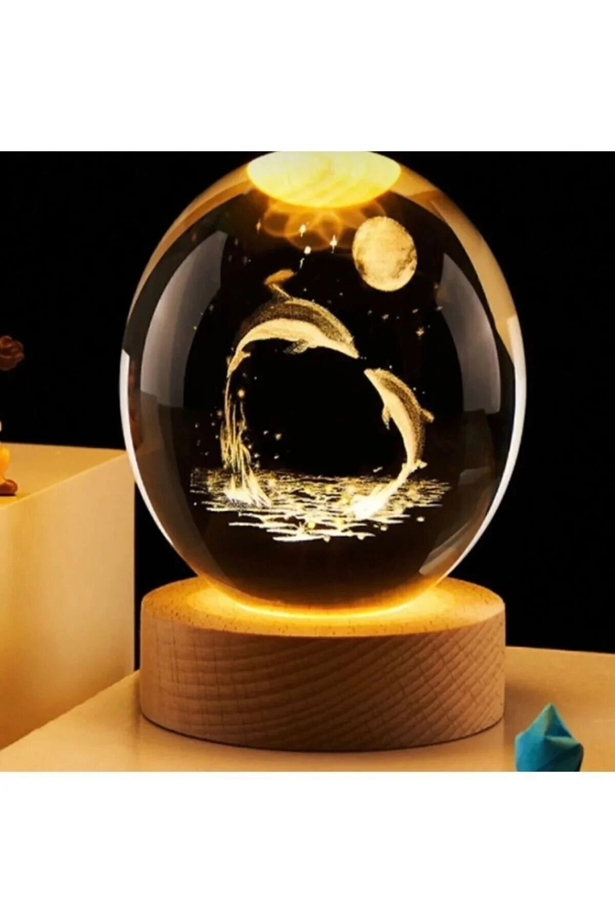 گوی برفی DOLPHIN LIGHTED GLASS GLOBE از ترکیه Genel Markalar