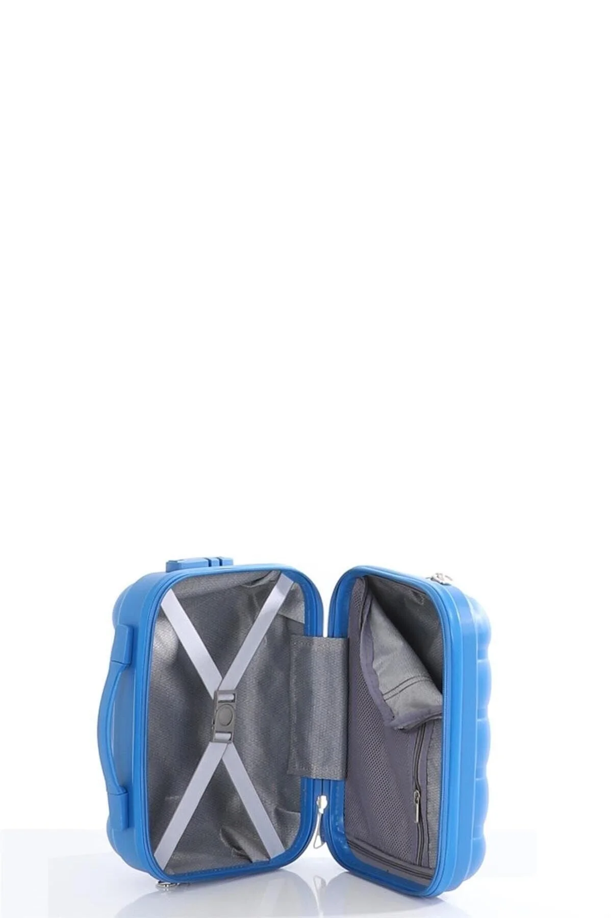 چمدان و ساک آبی مردانه زنانه ست 2 تکه پلی پروپیلن بزرگ آرایشی V305 S21YY1000081 SET MÇS