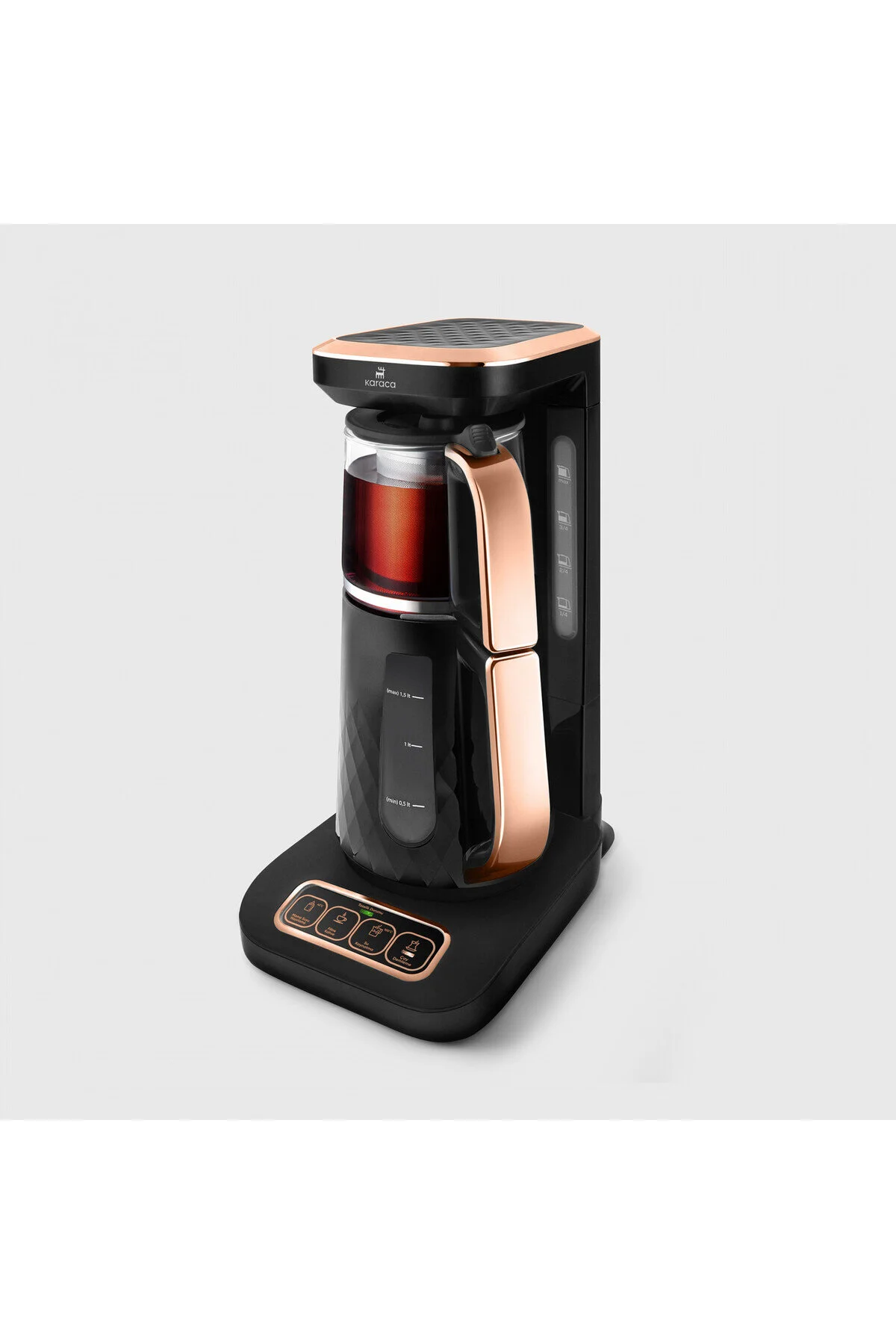چای ساز دستگاه دم کردن و فیلتر قهوه ROBOTEA PRO PREMIUM 4 IN 1 TALKING Karaca