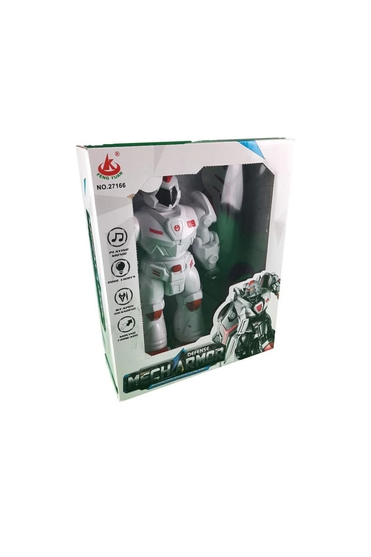 ست بازی مردانه و زنانه Acar Boxed Moving Robot with Sound and Light 27166 A ACAR ACR Clementoni