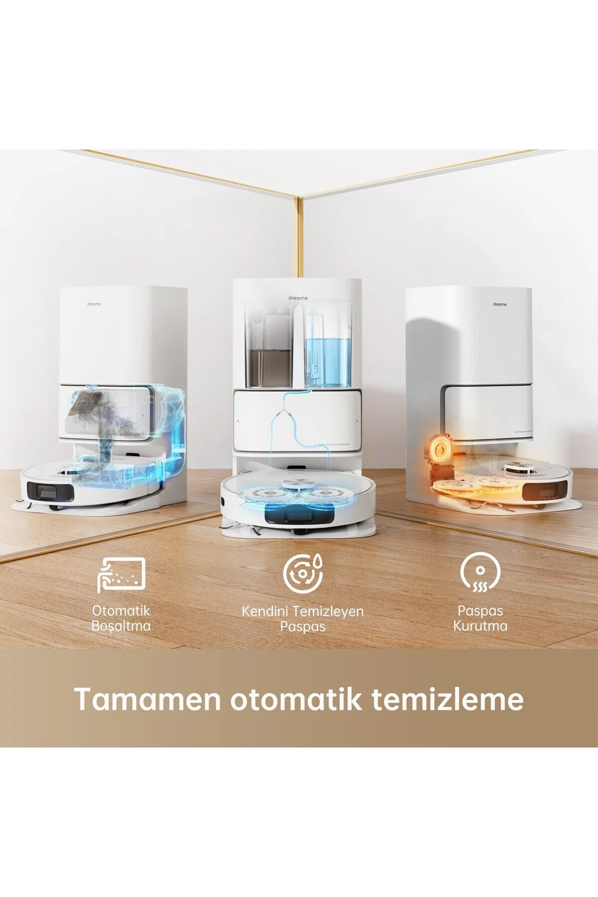 جاروبرقی رباتیک GARB 5300 PA با ایستگاه Dreame