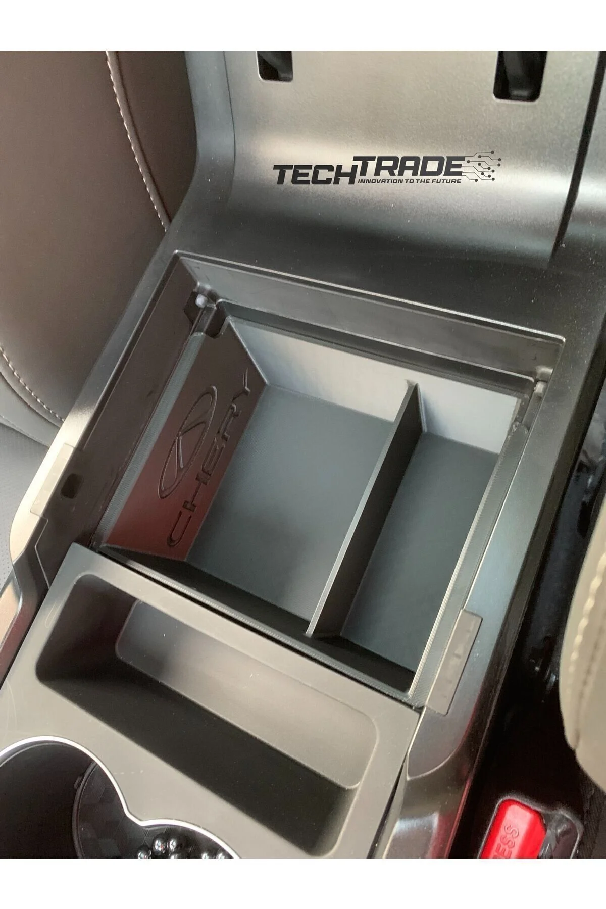 دستگیره استراحت سازمان دهنده کنسول خودرو فونیکس تیگو 7 پرو چرم مصنوعی باکیفیت Tech Trade
