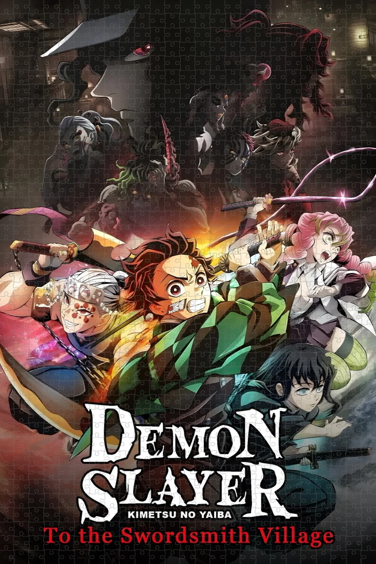 پازل پوستر فیلم 1000 PIECE JIGSAW PUZZLE OF DEMON SLAYER: KIMETSU NO YAIBA TO THE SWORDSMITH VILLAGE از ترکیه Jeronkarji