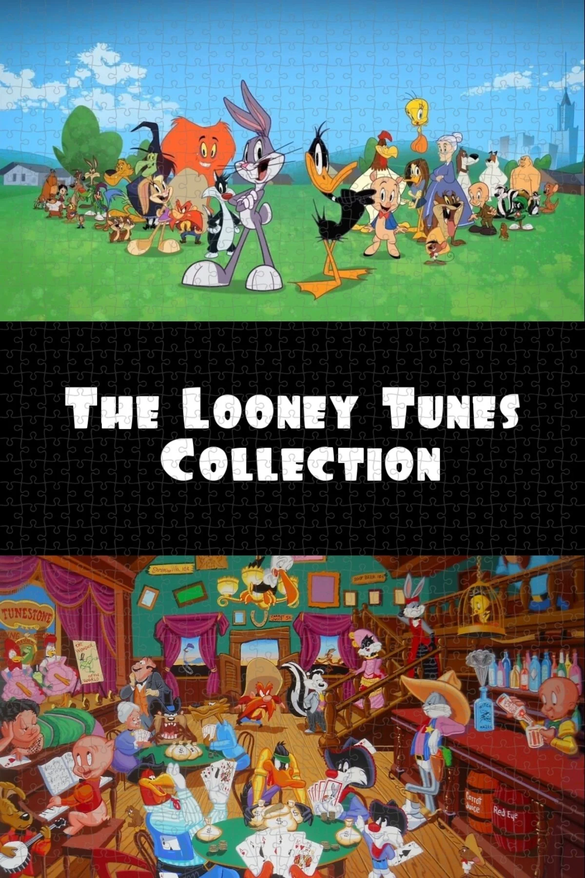 پازل 1000 قطعه اره منبت کاری مویی کارتون های LOONEY TUNES 2020 V345 پوستر فیلم از ترکیه Jeronkarji