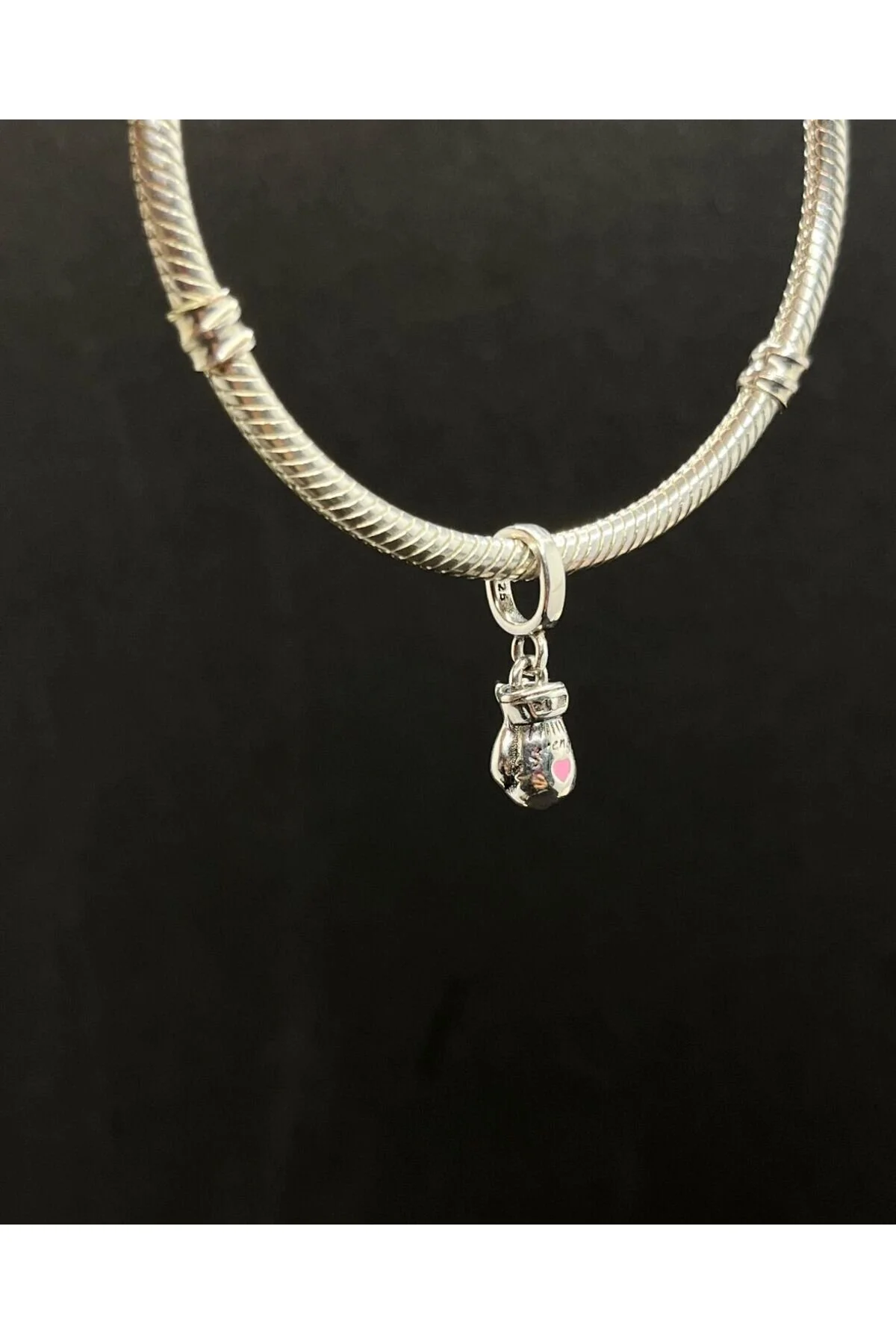 چارم طلسم دستکش بوکس کوچک نقره 925 عیار Es Silver