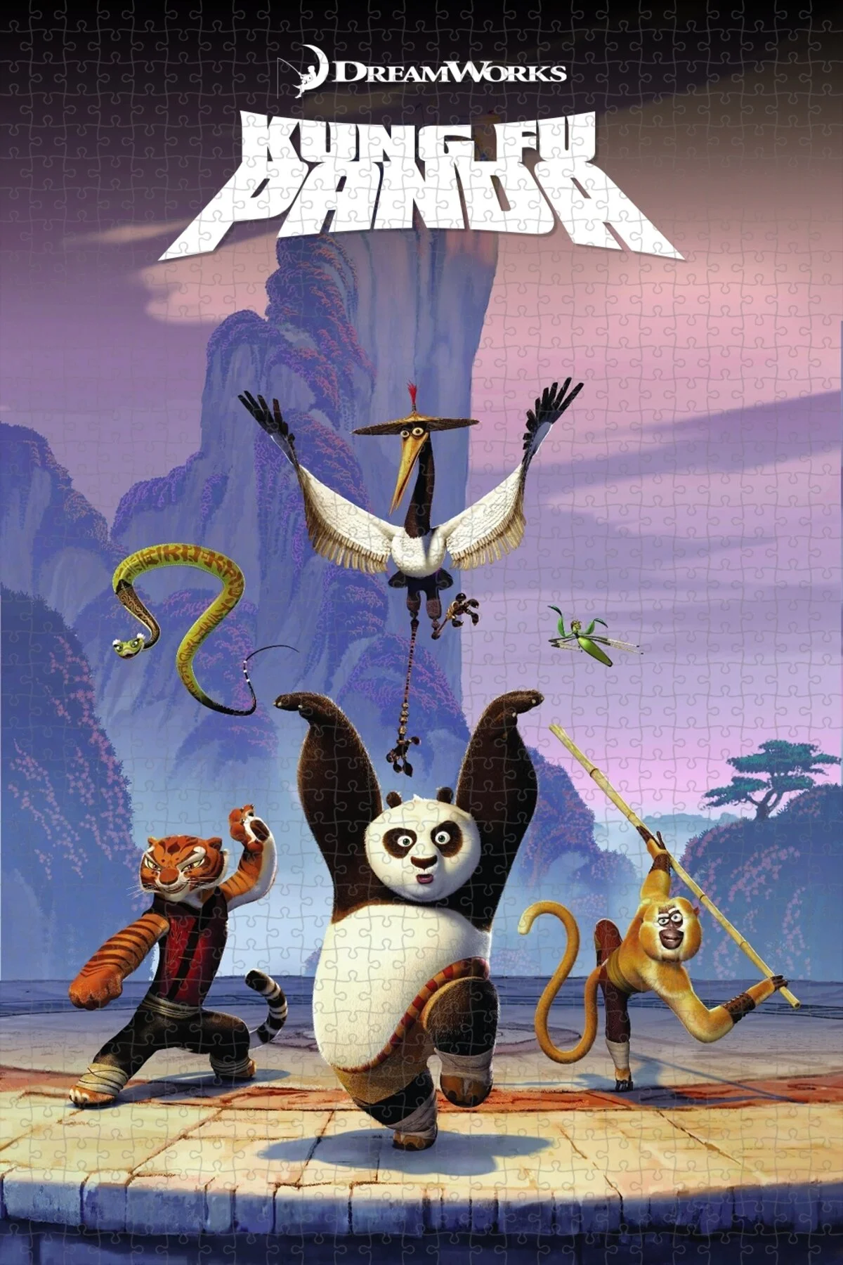پازل 1000 PIECE PANDA اره منبت کاری مویی پاندای کونگ فوکار 2008 پوستر فیلم نسخه 3 از ترکیه Jeronkarji