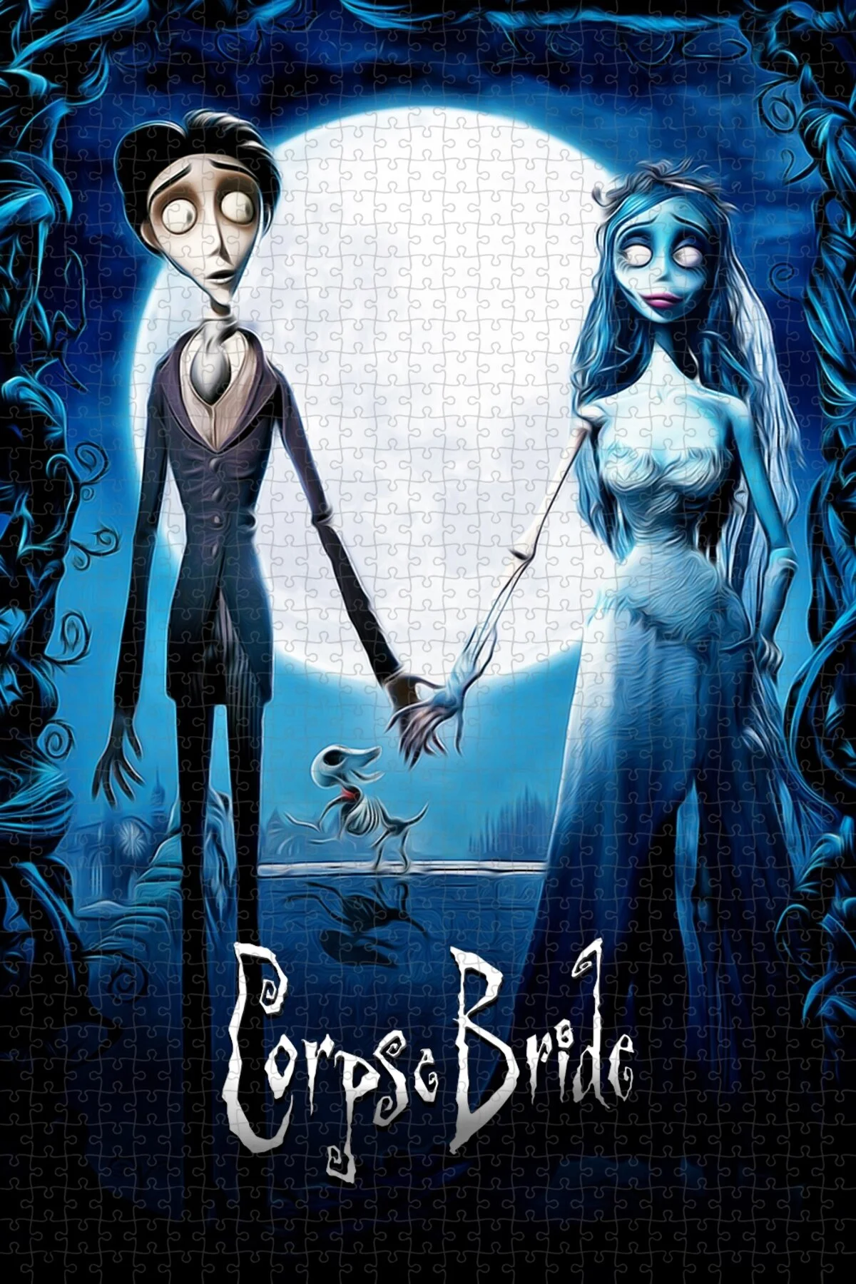 پازل پوستر فیلم CORPSE BRIDE 1000 PIECE JIGSAW PUZZLE OF 2005 نسخه 2 از ترکیه Jeronkarji