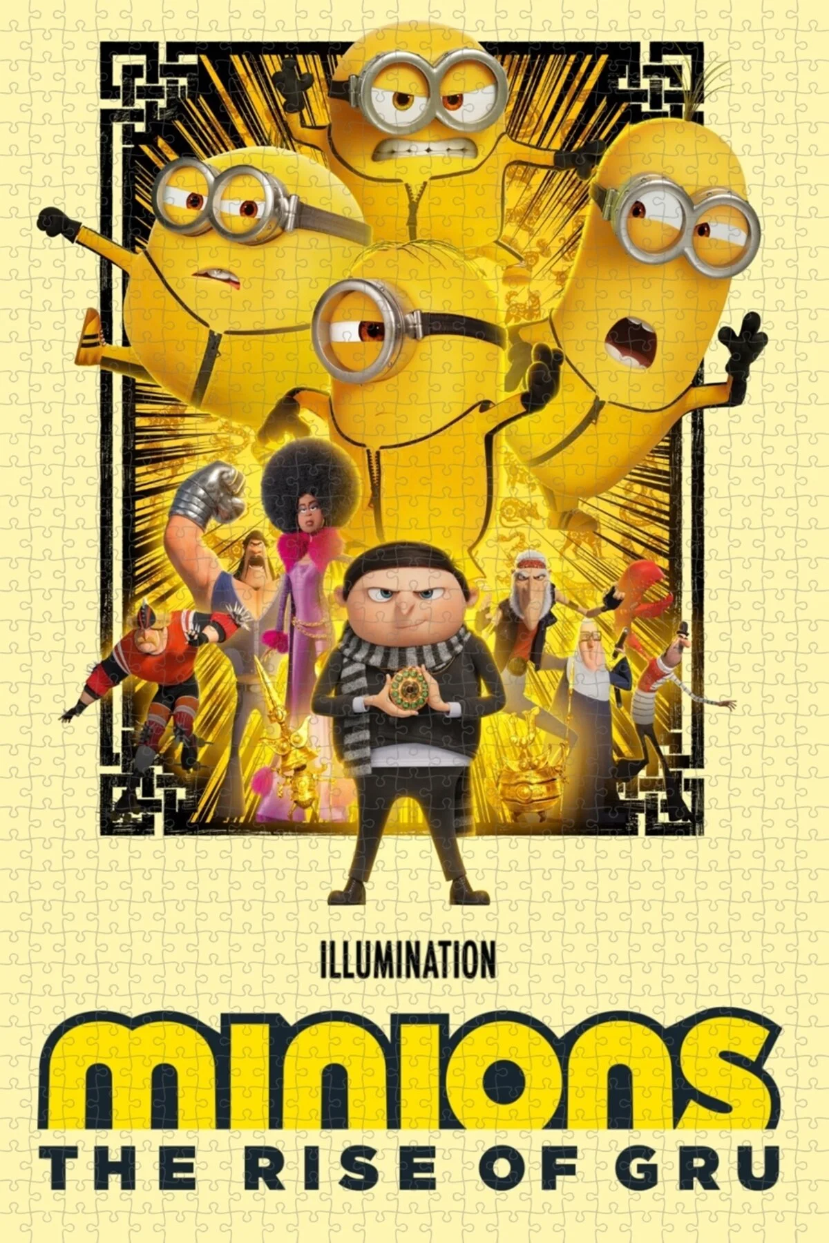 پازل پوستر فیلم MINIONS: 1000 PIECE JIGSAW PUZZLE OF MINIONS THE RISE GRU 2022 از ترکیه Jeronkarji