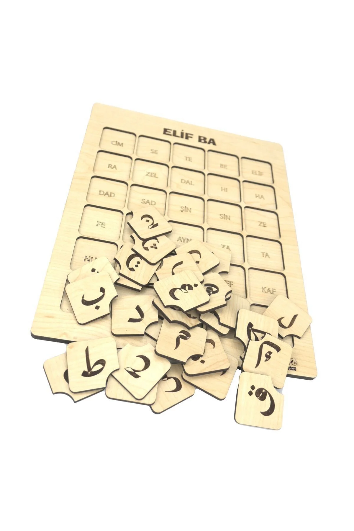 پازل سه بعدی چوبی ELIF BA اورجینال Capellawoodworks