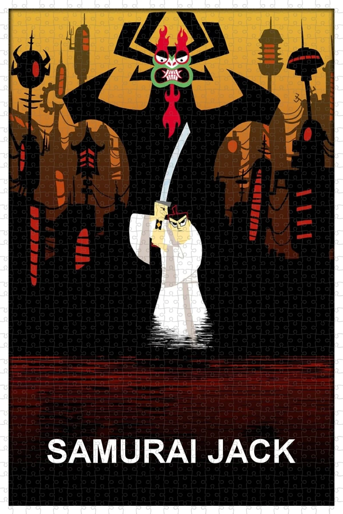 پازل پوستر فیلم 1000 PIECE JIGSAW PUZZLE OF SAMURAI JACK 2001 . از ترکیه Jeronkarji