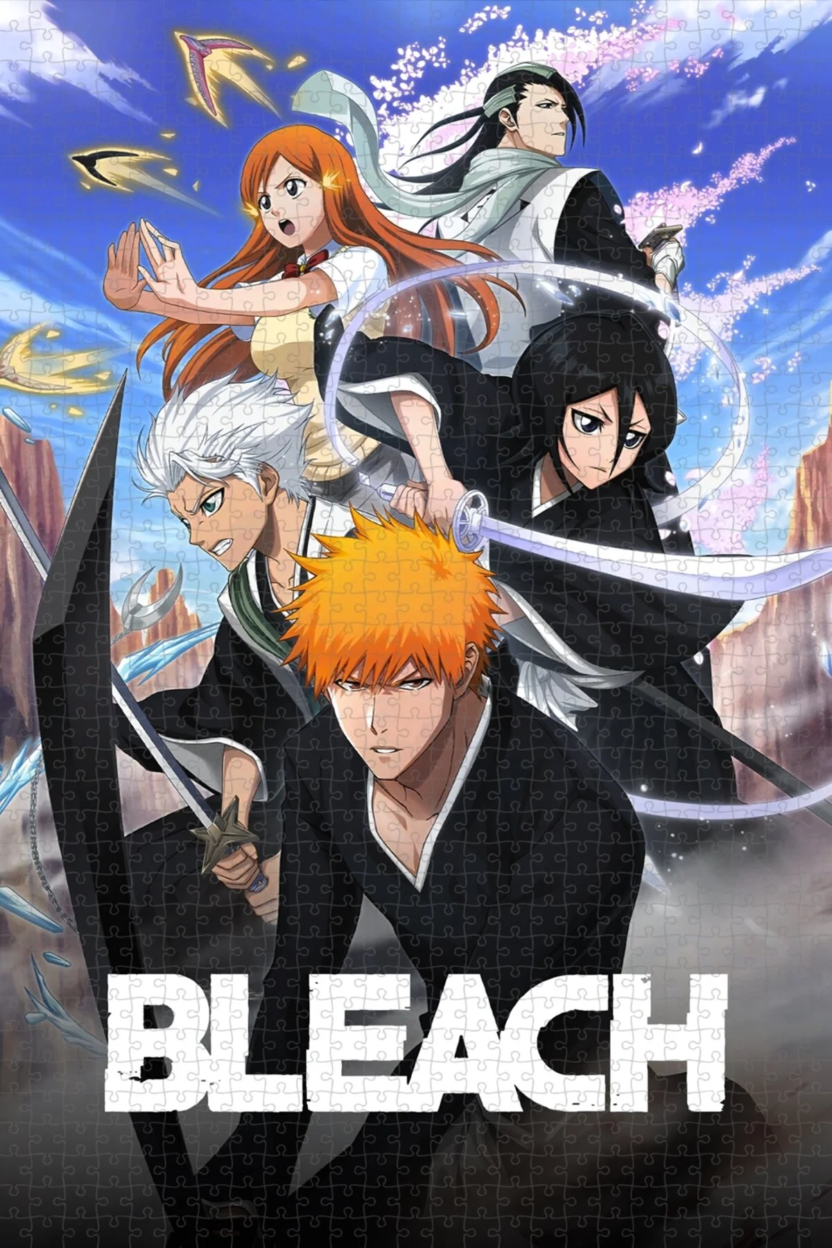 پازل پوستر فیلم 1000 PIECE JIGSAW PUZZLE OF BLEACH ANIME 2004 . از ترکیه Jeronkarji
