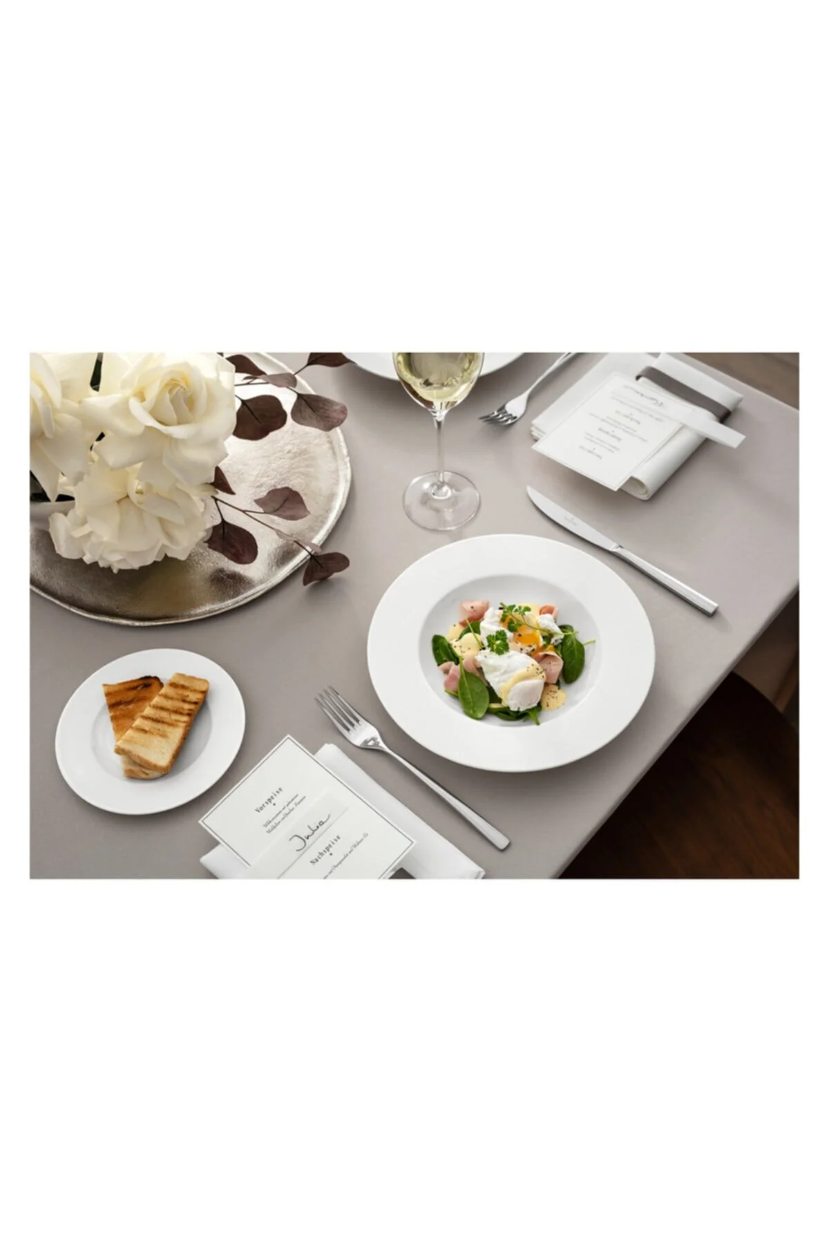 بشقاب سفید صفحه چاله چینی سلطنتی 24 سانتی متر Villeroy & Boch Villeroy & Boch