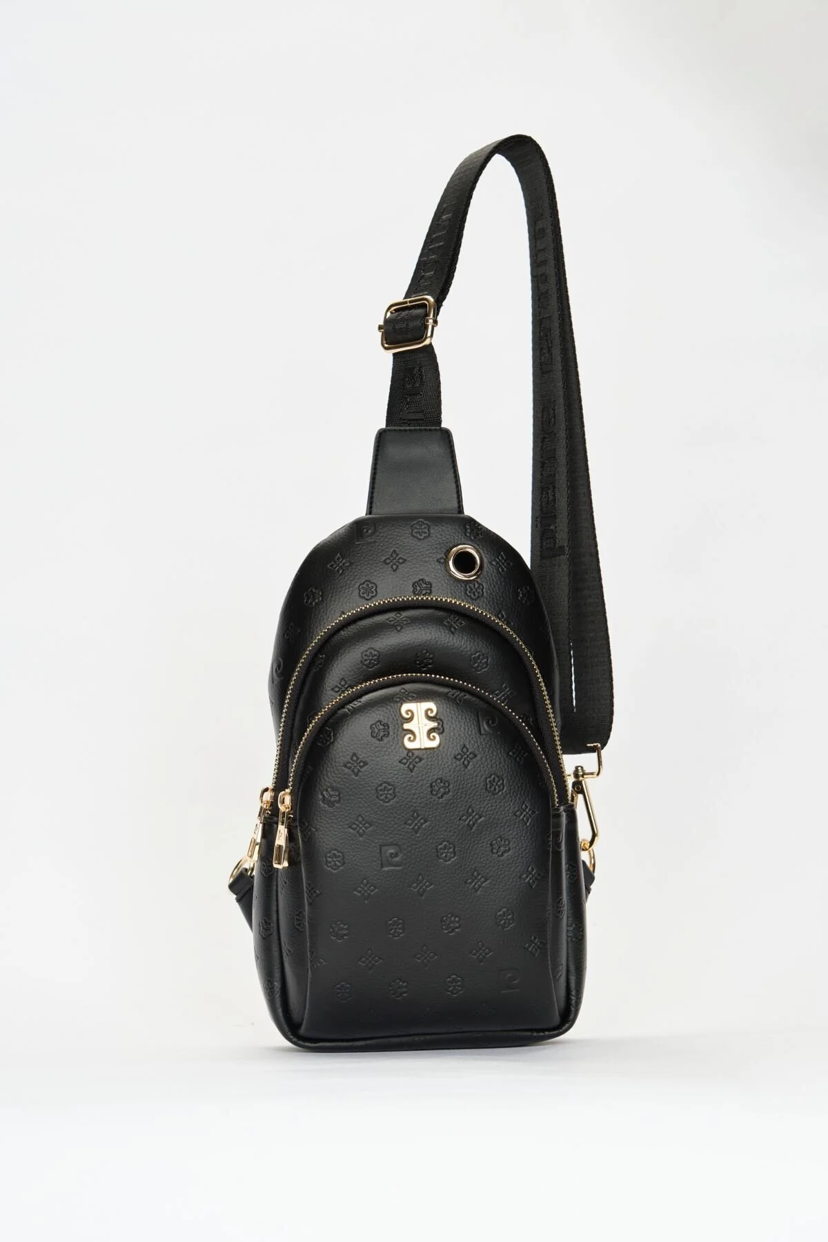 کیف شانه ای زنانه فلوتر مشکی 05PO22Y1535 Pierre Cardin