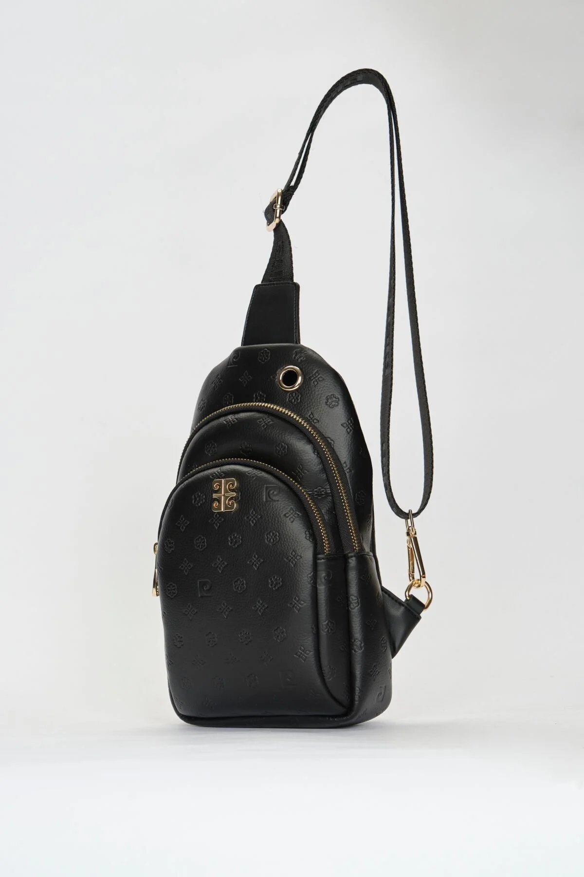 کیف شانه ای زنانه فلوتر مشکی 05PO22Y1535 Pierre Cardin