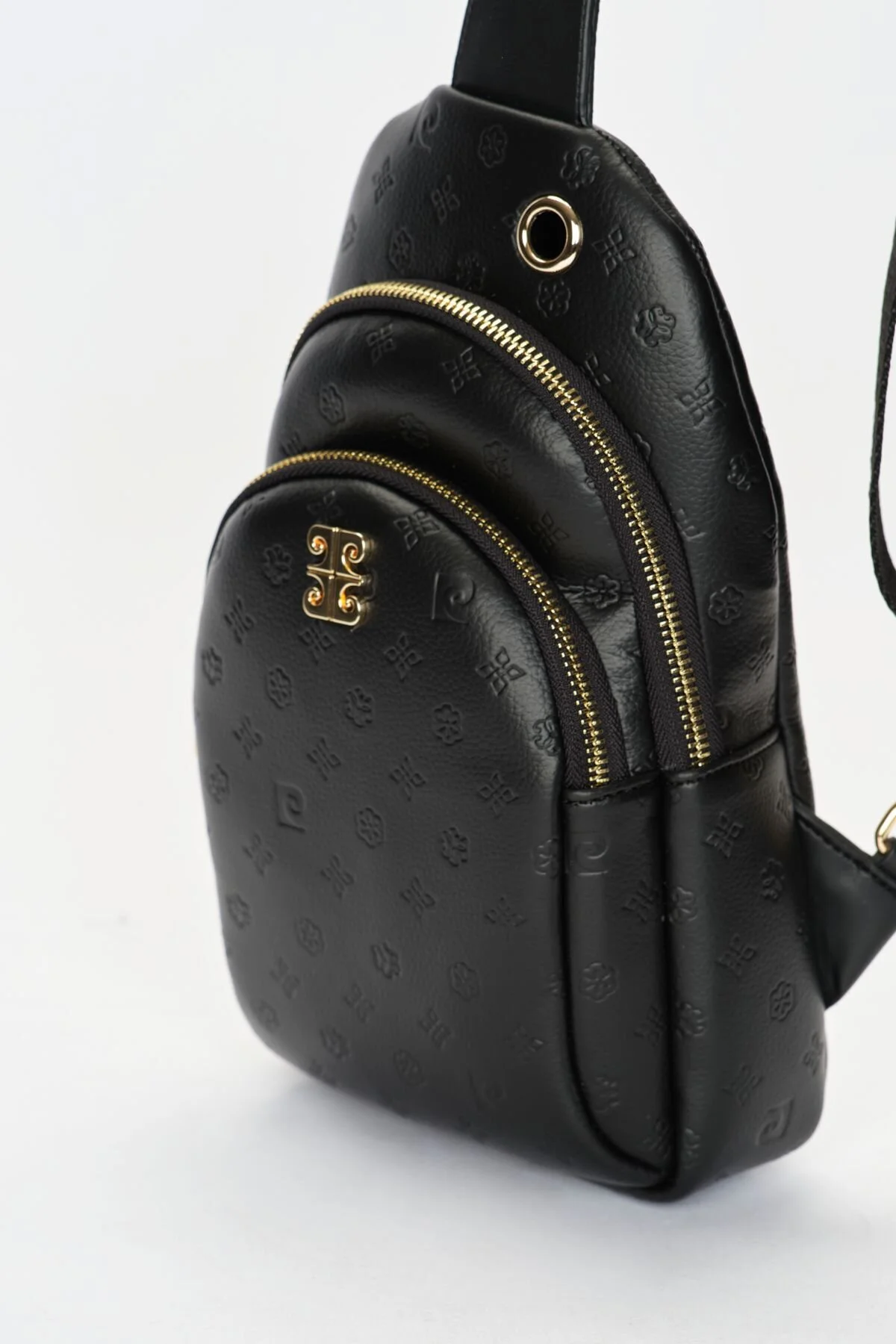 کیف شانه ای زنانه فلوتر مشکی 05PO22Y1535 Pierre Cardin
