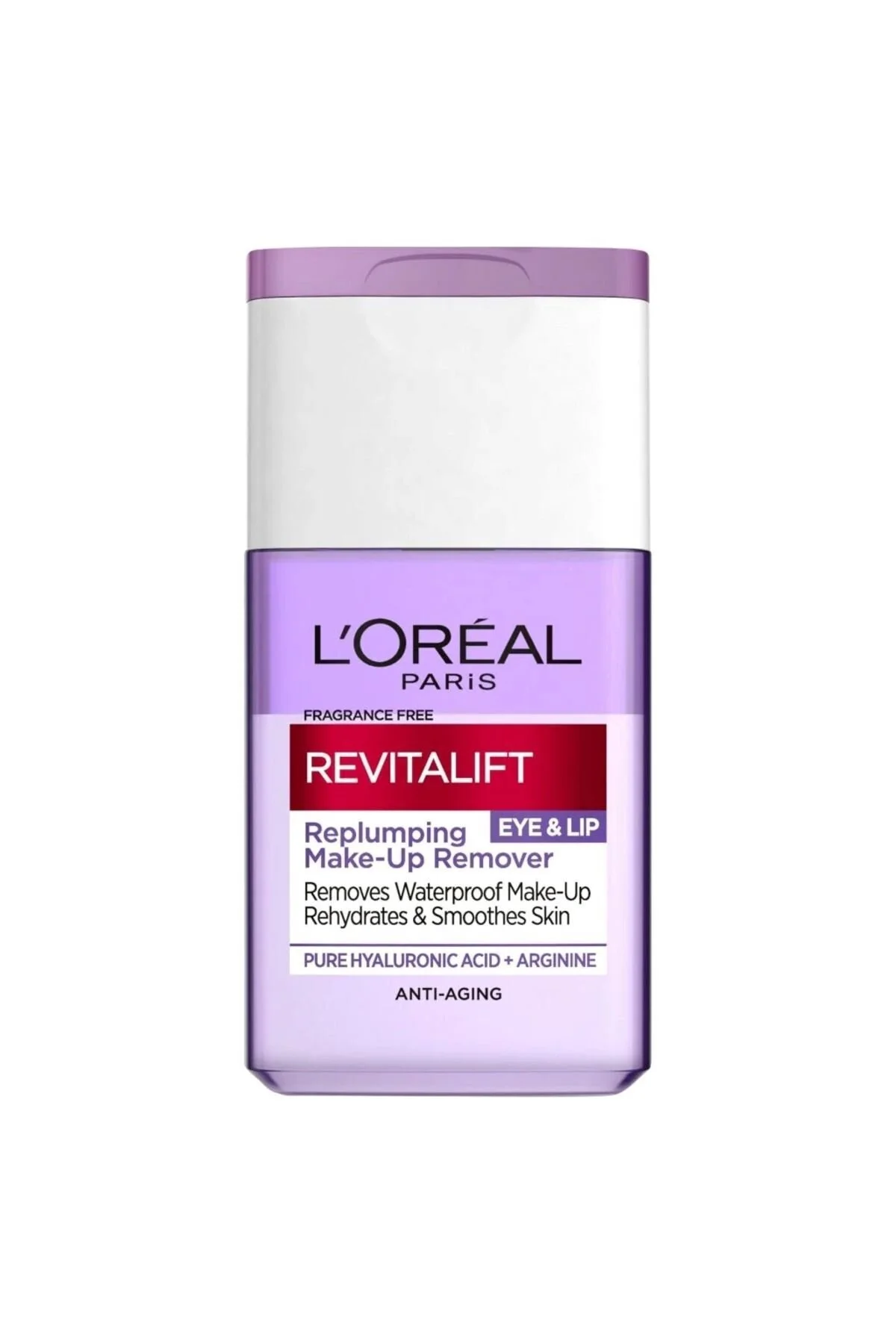 پاک کننده چشم و لب دو فازه با اسید هیالورونیک رونق دهنده لورال پاریس L'Oreal Paris