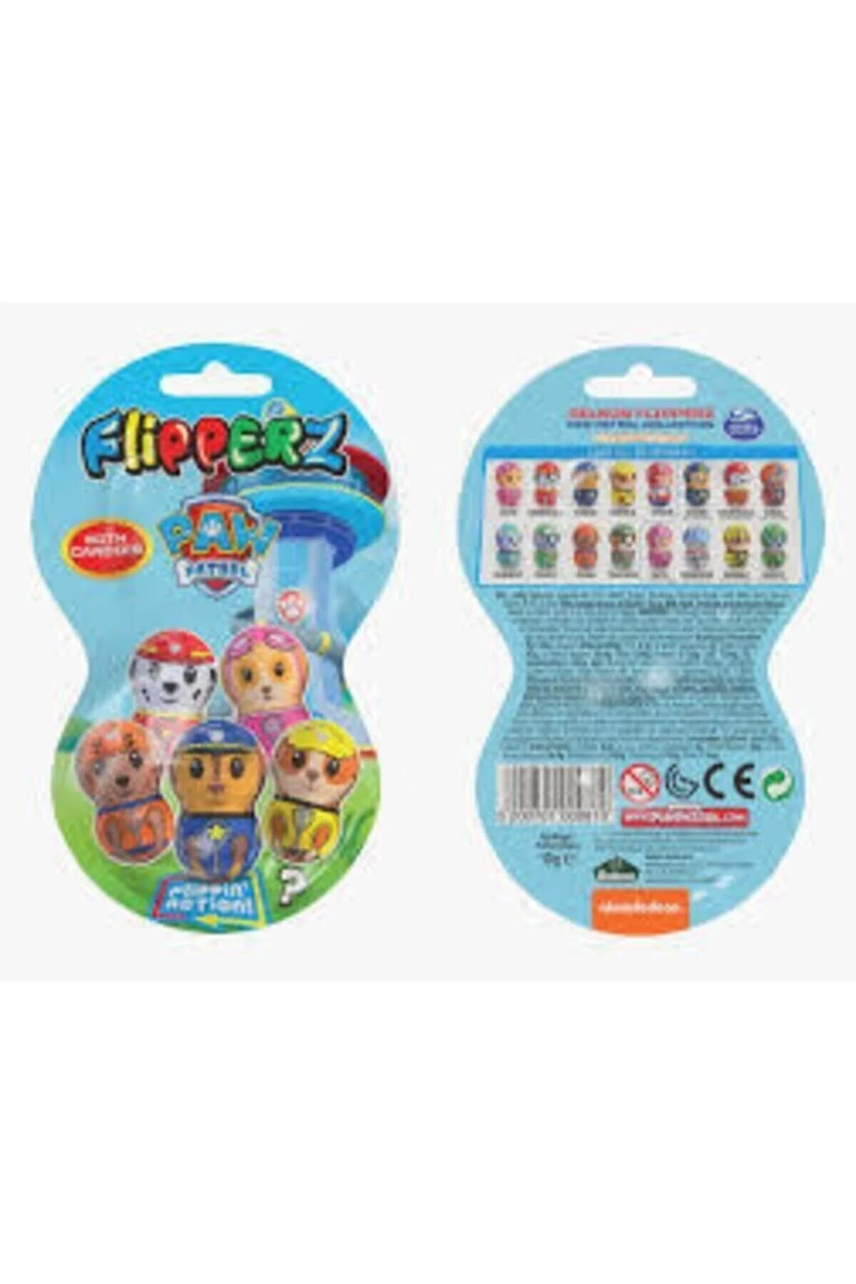 اسباب بازی های فیگور دیگر PAW PATROL RELKON FLIPPERZ آب نبات با طعم میوه شکل 10 گرم Unibon