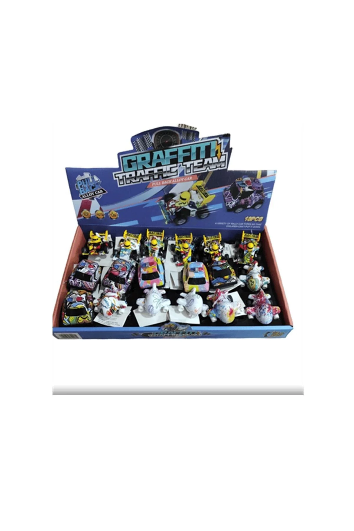 اسباب بازی های فیگور دیگر TOY PULL DROP METAL CAR CAN 8895 رنگ ترکیبی 1 قطعه Can Toys