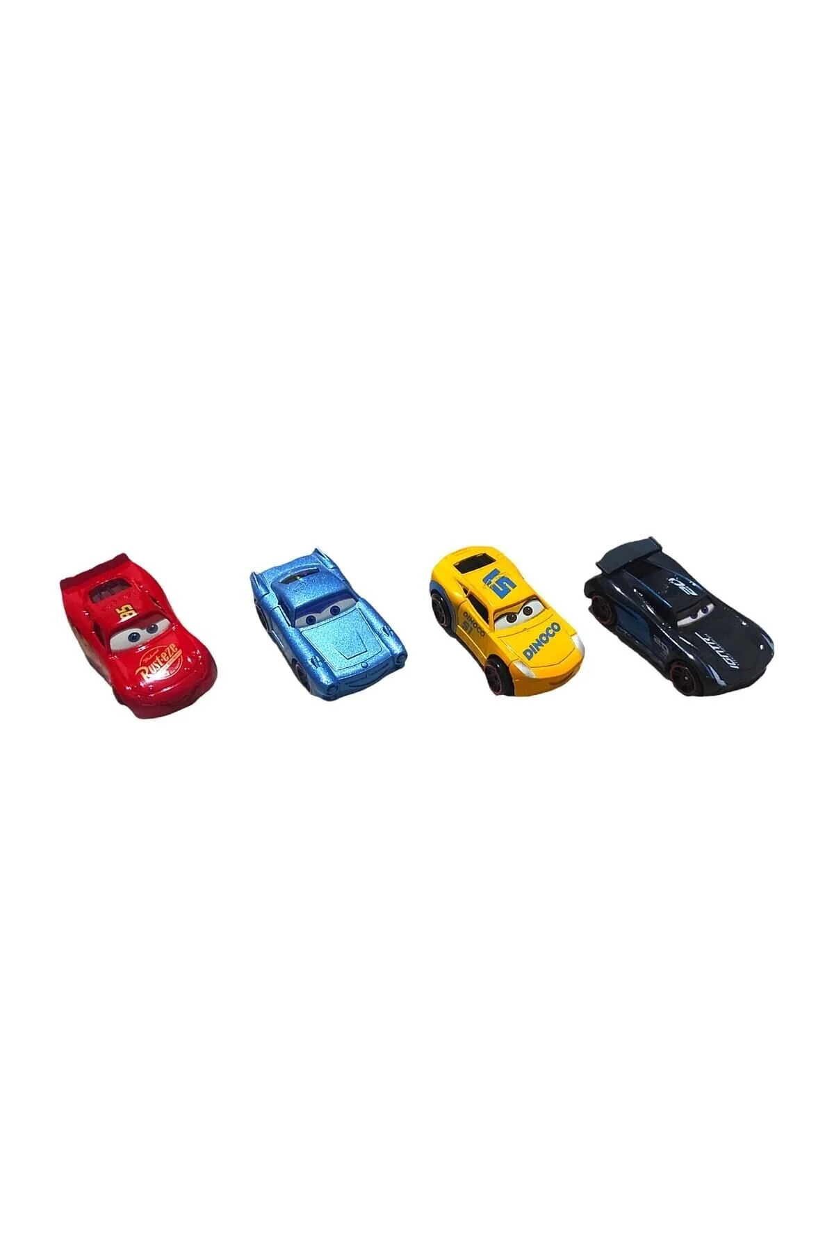 ماشین اسباب بازی مجموعه 4 تکه جعبهای CARS LIGHTNING MCQUEEN DIMOCO JACKSON STORM RAMONE Brother Toys