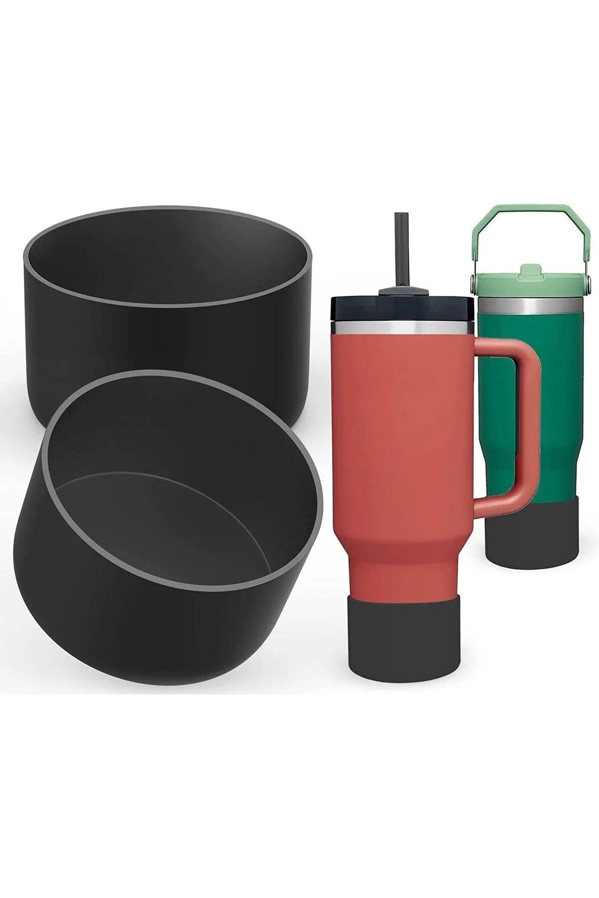 قمقمه کمپ کوئنچر ICEFLOW LUMIN محافظ پایه سیلیکون ضخیم PIPETLI THERMOS نسل جدید Stanley