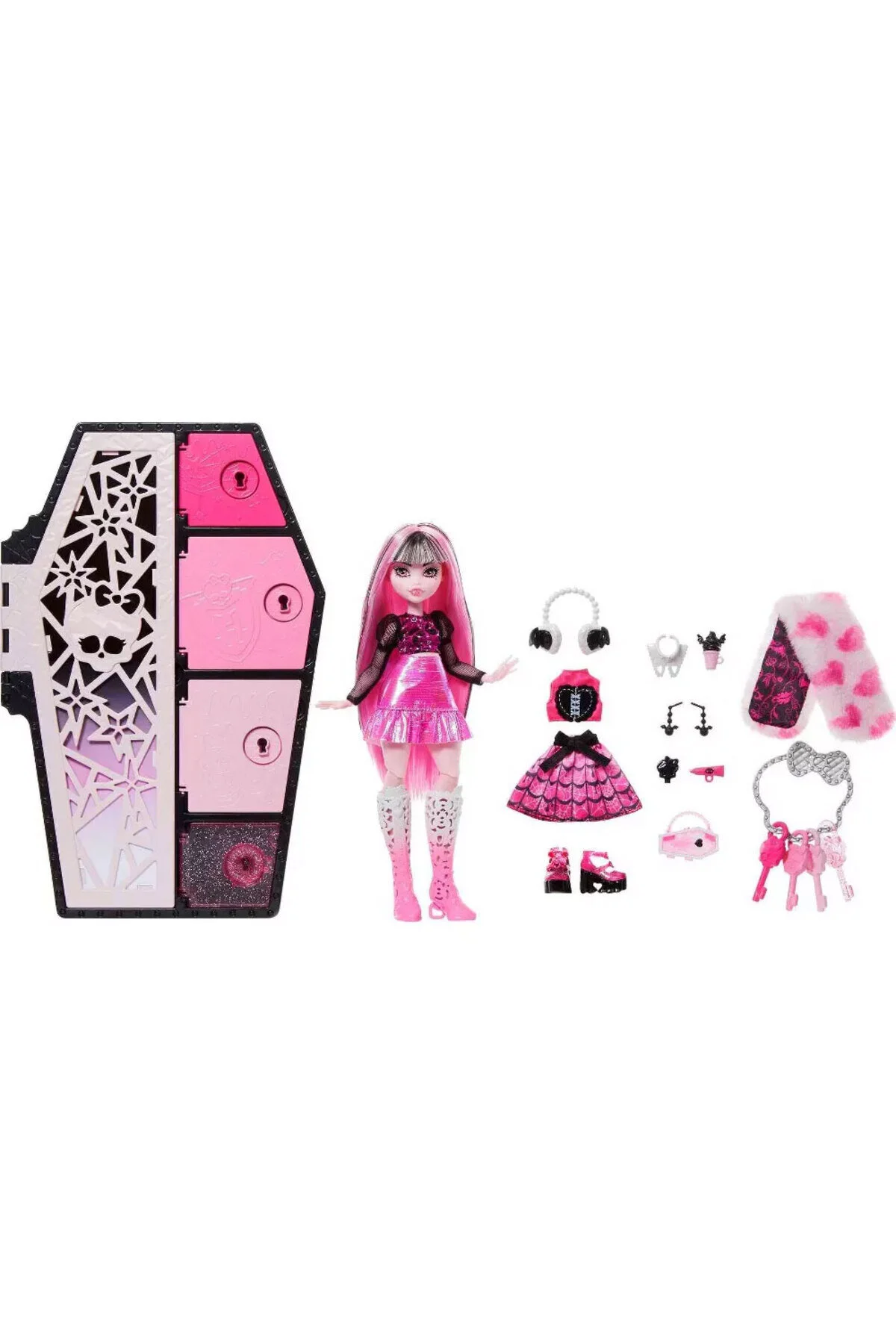 عروسک های مدل اسرار جمجمه HPD58 HNF73 اورجینال MONSTER HIGH