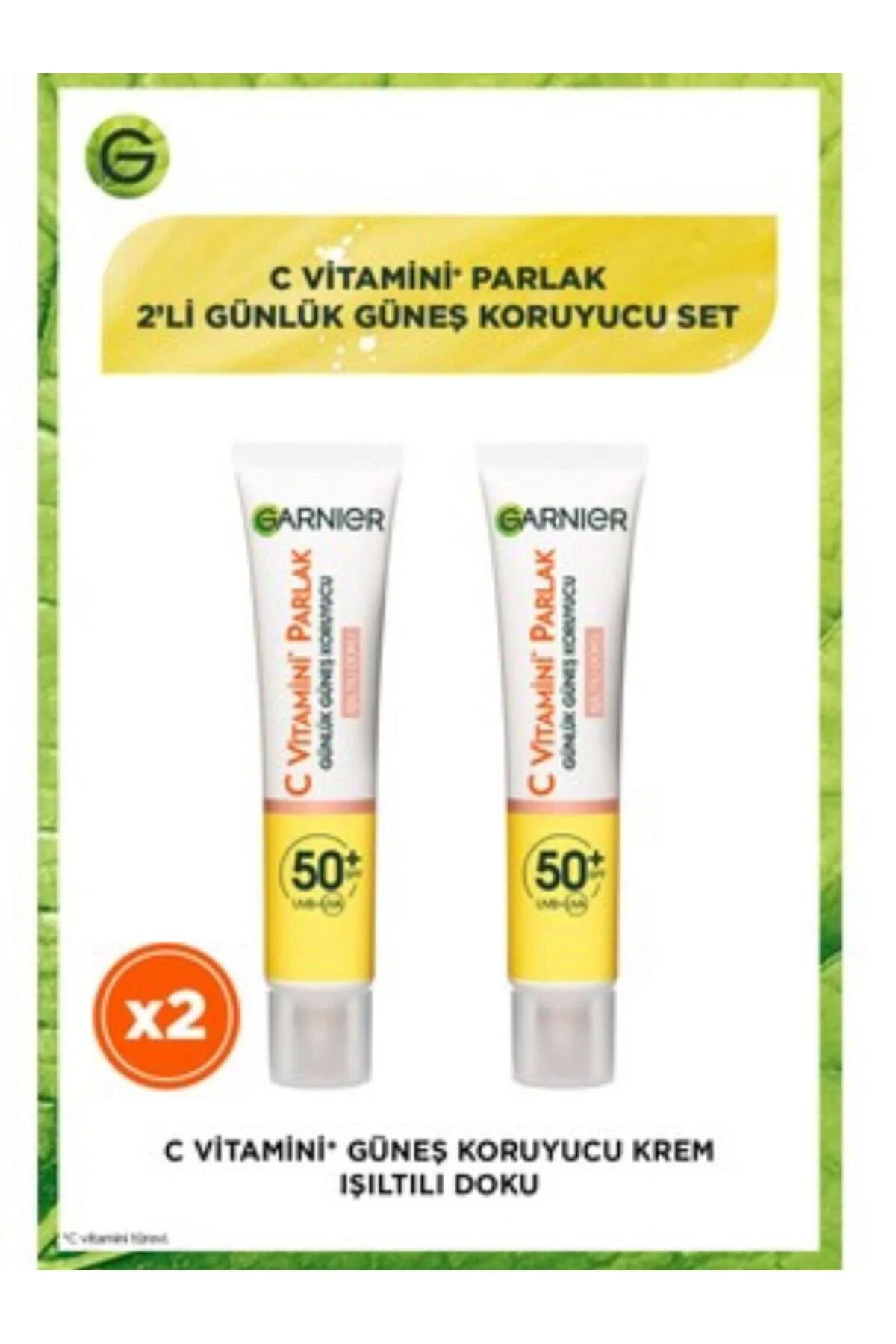 ست کرم ضد آفتاب ویتامین C بافت 2 Garnier