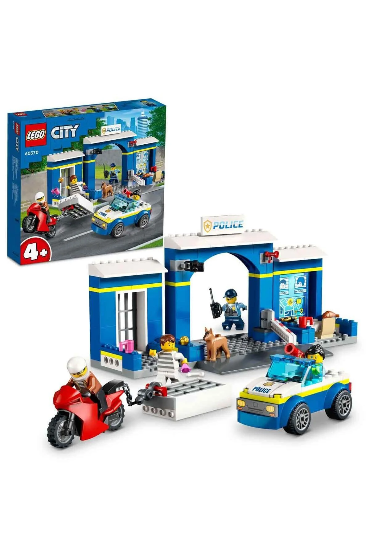 اسباب بازی های چوبی ردیابی ایستگاه پلیس شهر TOY LSC60370 لگو LEGO