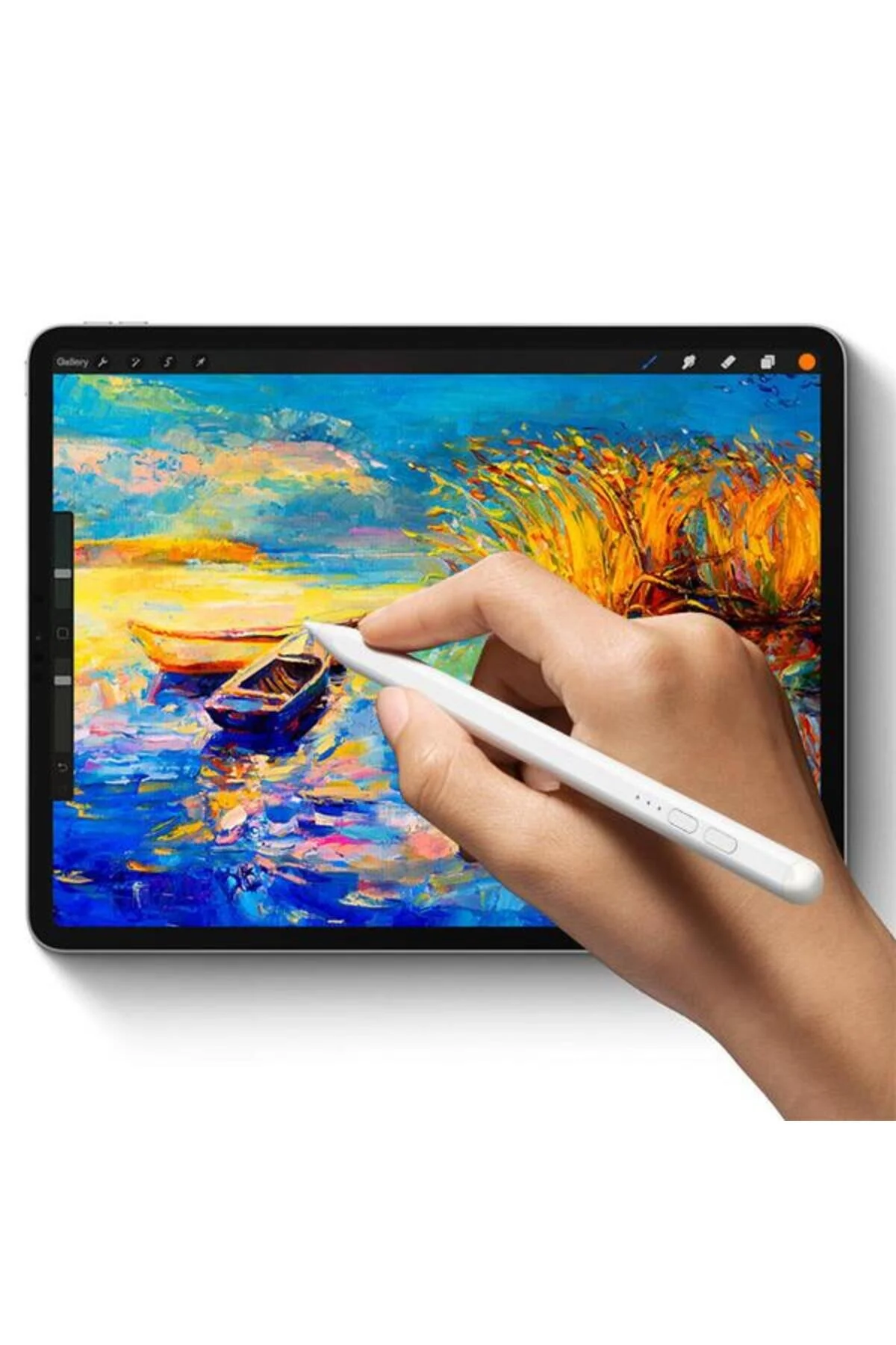 قلم تبلت 130MAH شارژ اپل IPAD 7 8 TOUCH TABLET PEN نسخه فعال نوک یدکی LED Baseus