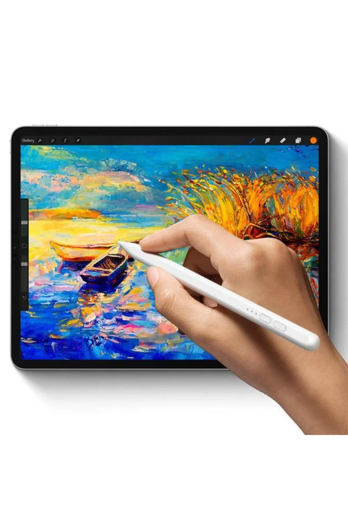 قلم تبلت 130MAH شارژ شده APPLE IPAD AIR 3 4 TOUCH TABLET PEN نسخه فعال نوک یدکی LED Baseus