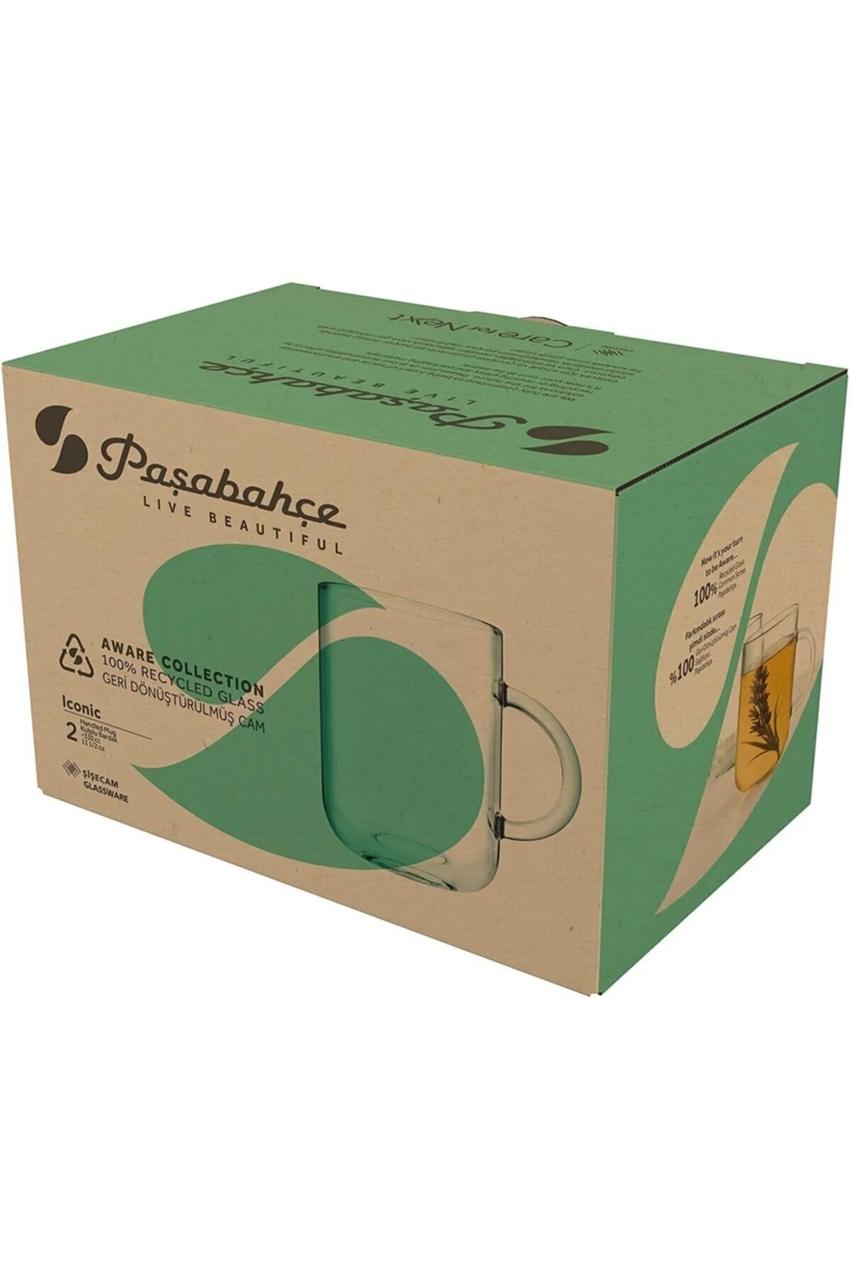 ماگ سبز 55753 آگاه نماد 4 Lu Cup 330Cc  Paşabahçe