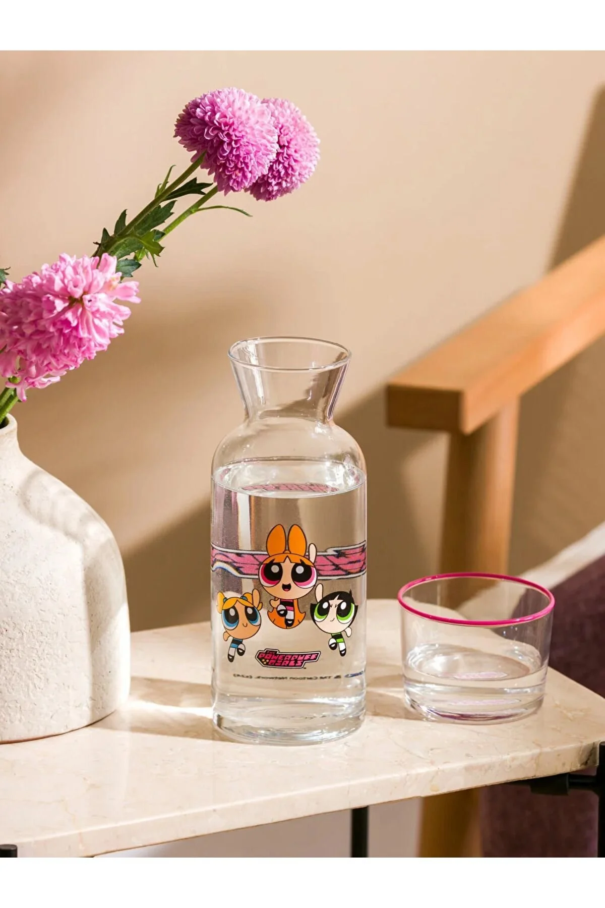 پارچ و تنگ دختران POWERPUFF GLASS PRINT 700 میلی لیتر KRM LC Waikiki