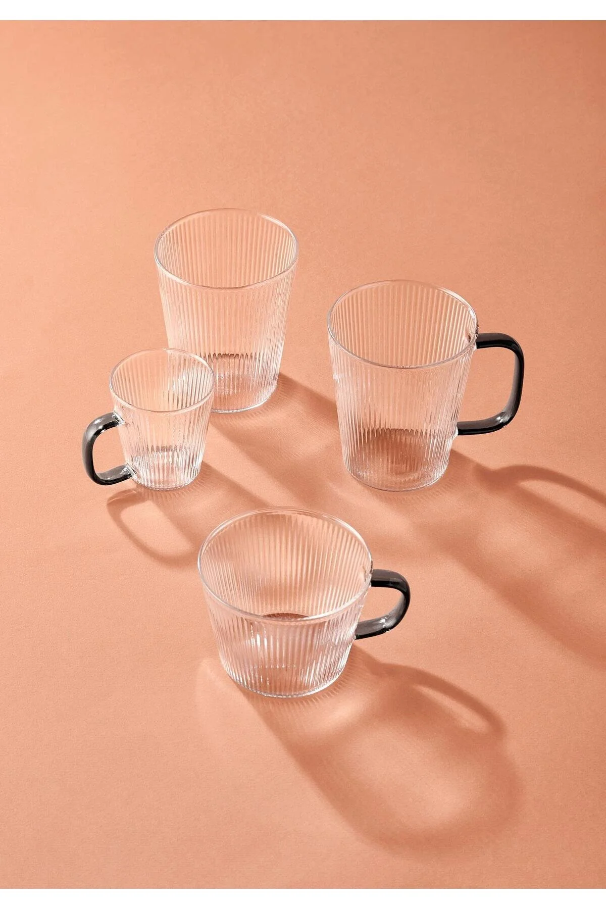 لیوان فنجان شیشه ای بوروسیلیکات راه 400 میلی لیتر The Mia