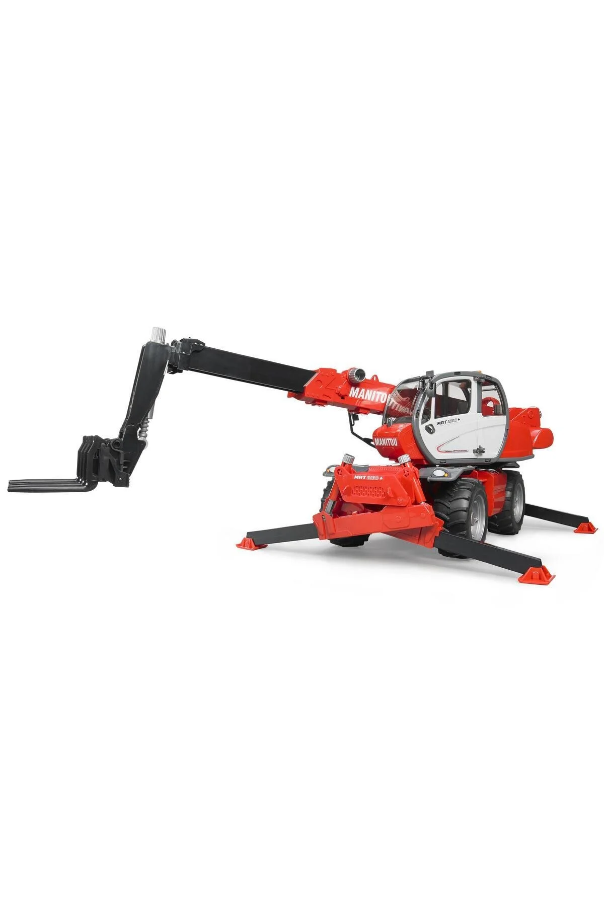 کامیون و ماشین آلات ساختمانی اسباب بازی MANITOU MRT 2150 لیفتراک تلسکوپی 02129 Bruder