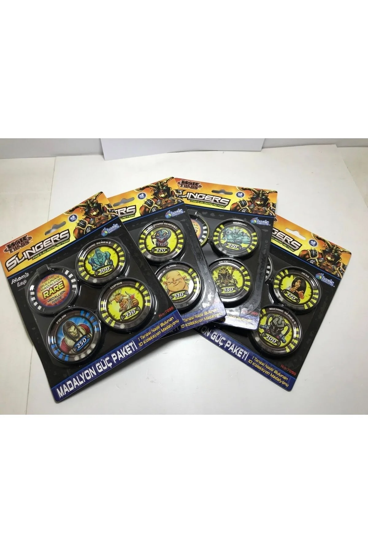 اسباب بازی های فیگور دیگر بسته مدالیون پاور پک WAR TITANS SLINGERS 10 PACK TASO TOY tayfuntufan antika koleksiyon
