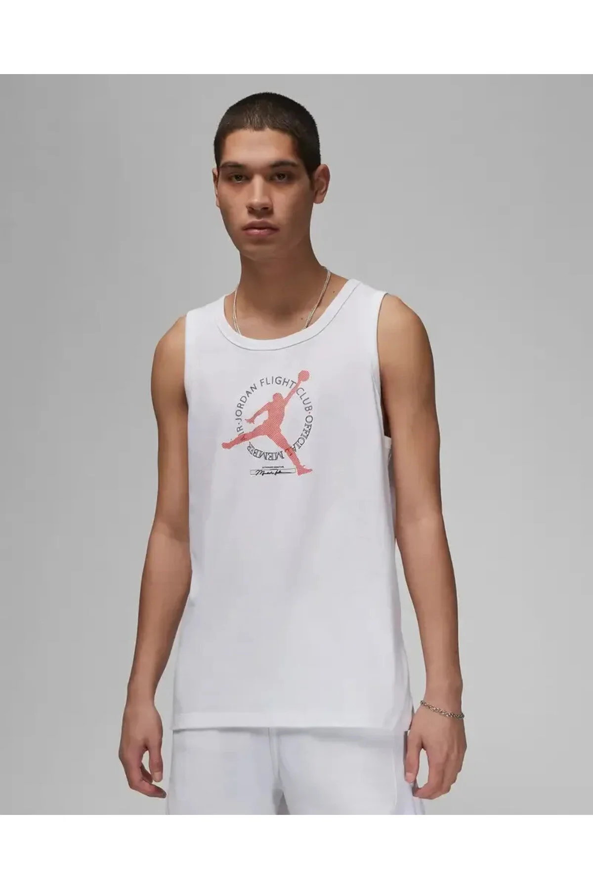 رکابی ورزشی سفید مردانه جردن پرواز MVP TANK TOP ' Nike