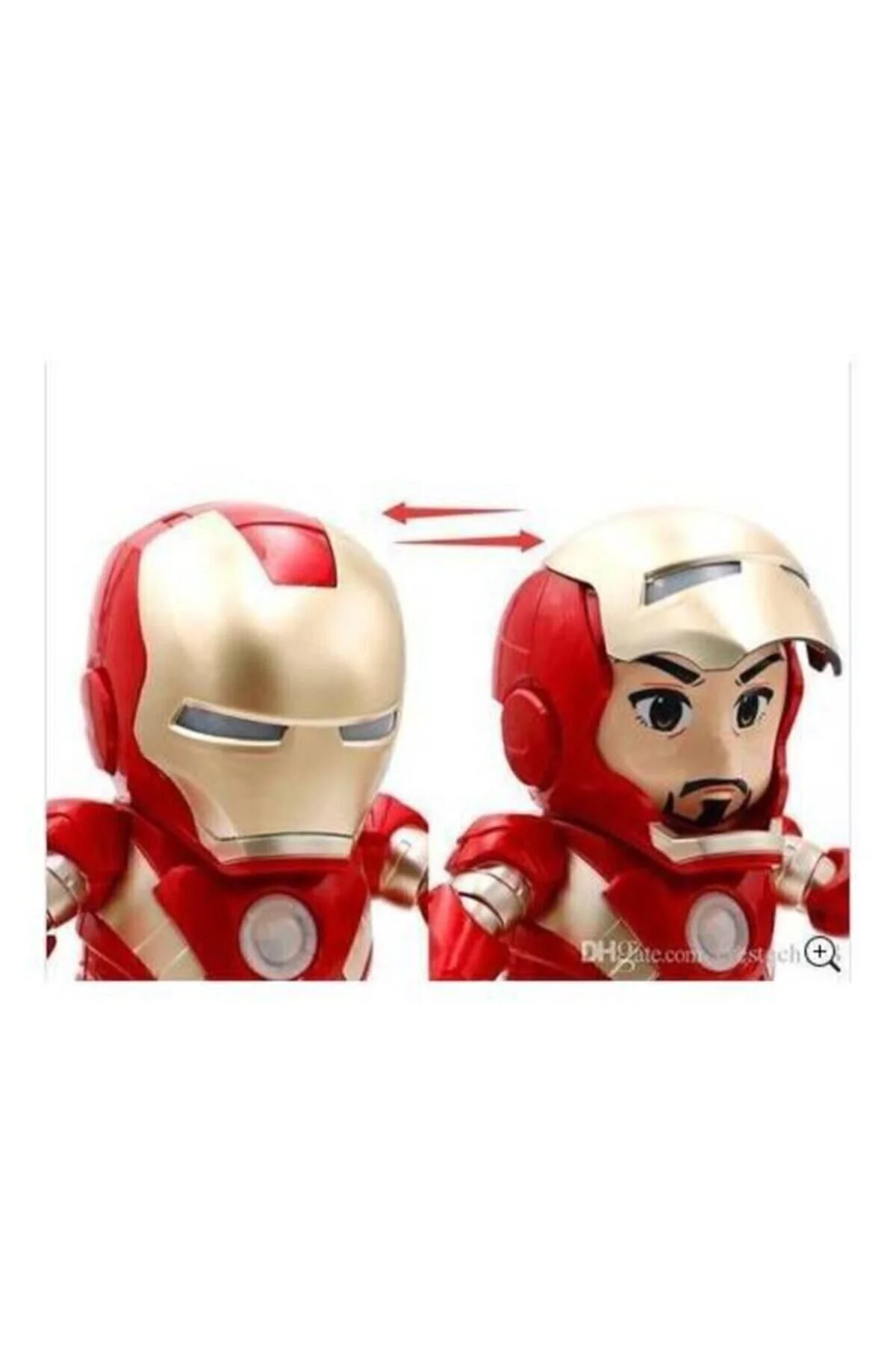اسباب بازی های فیگور دیگر IRON MAN IRONMAN متحرک نورپردازی شده رقصنده ربات با 3 موسیقی مختلف Genel Markalar