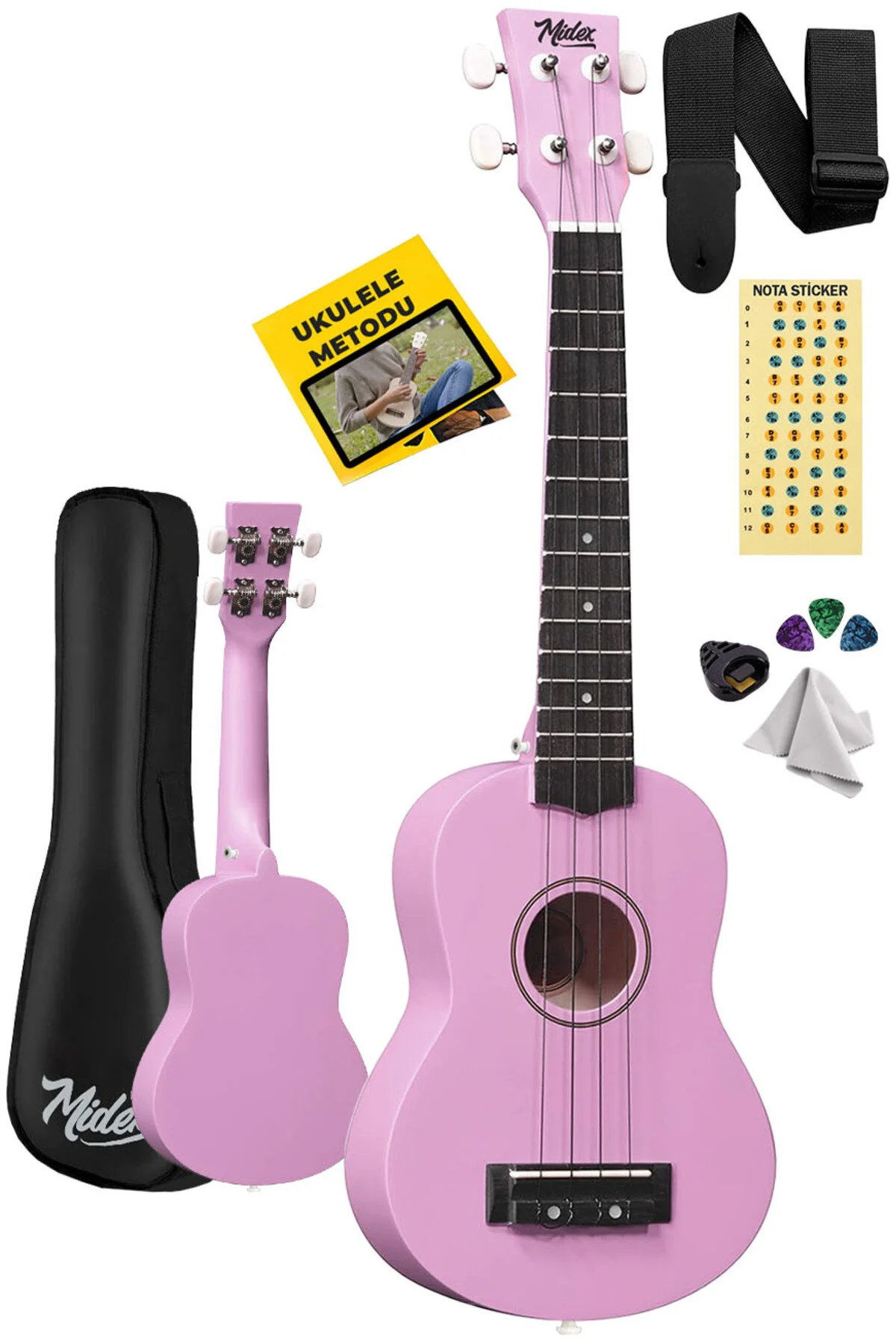 اوکلله UKX 233PU LILA CONCERT UKULELE روش حلق آویز PENA Midex