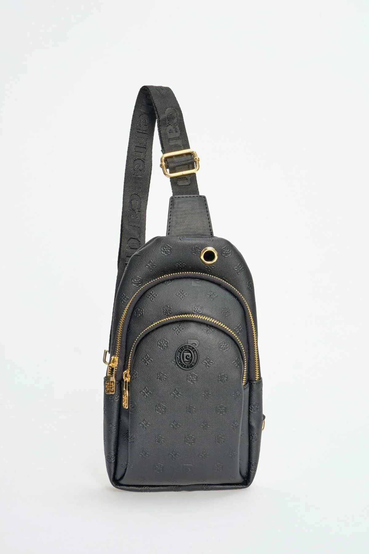 کیف شانه ای زنانه پرینت مشکی 05PO22Y1535 Pierre Cardin
