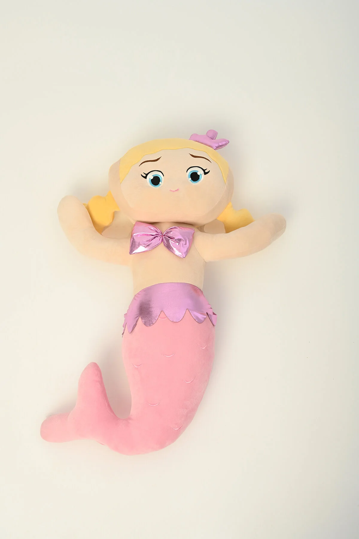 اسباب بازی های پشمی پری دریایی مخملی 35 سانتی متری Pufu Toys