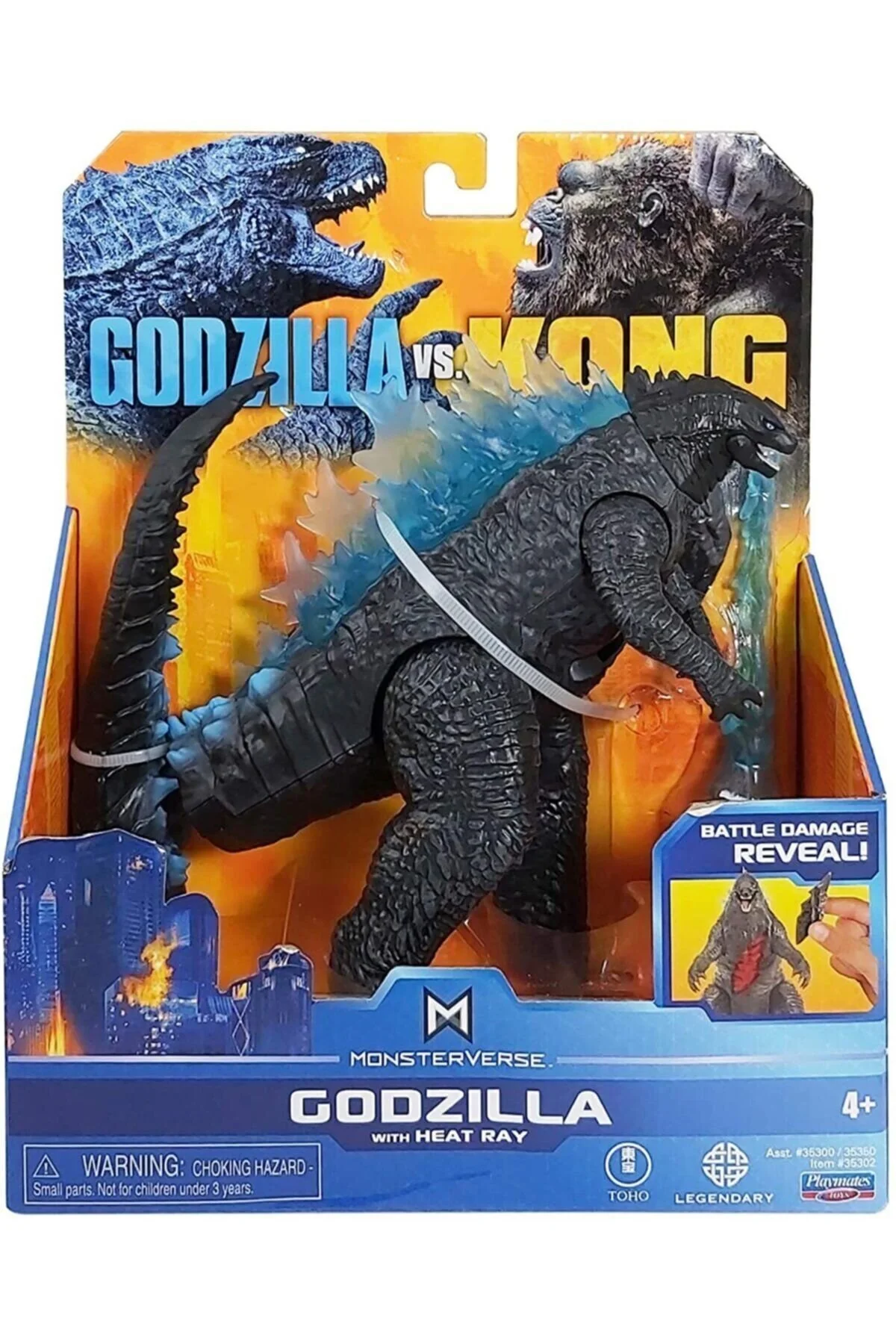 فیگور MONSTERVERSE GODZILLA VS KING KONG WITH HEAT RAY 6 اینچی از ترکیه GODZILLA