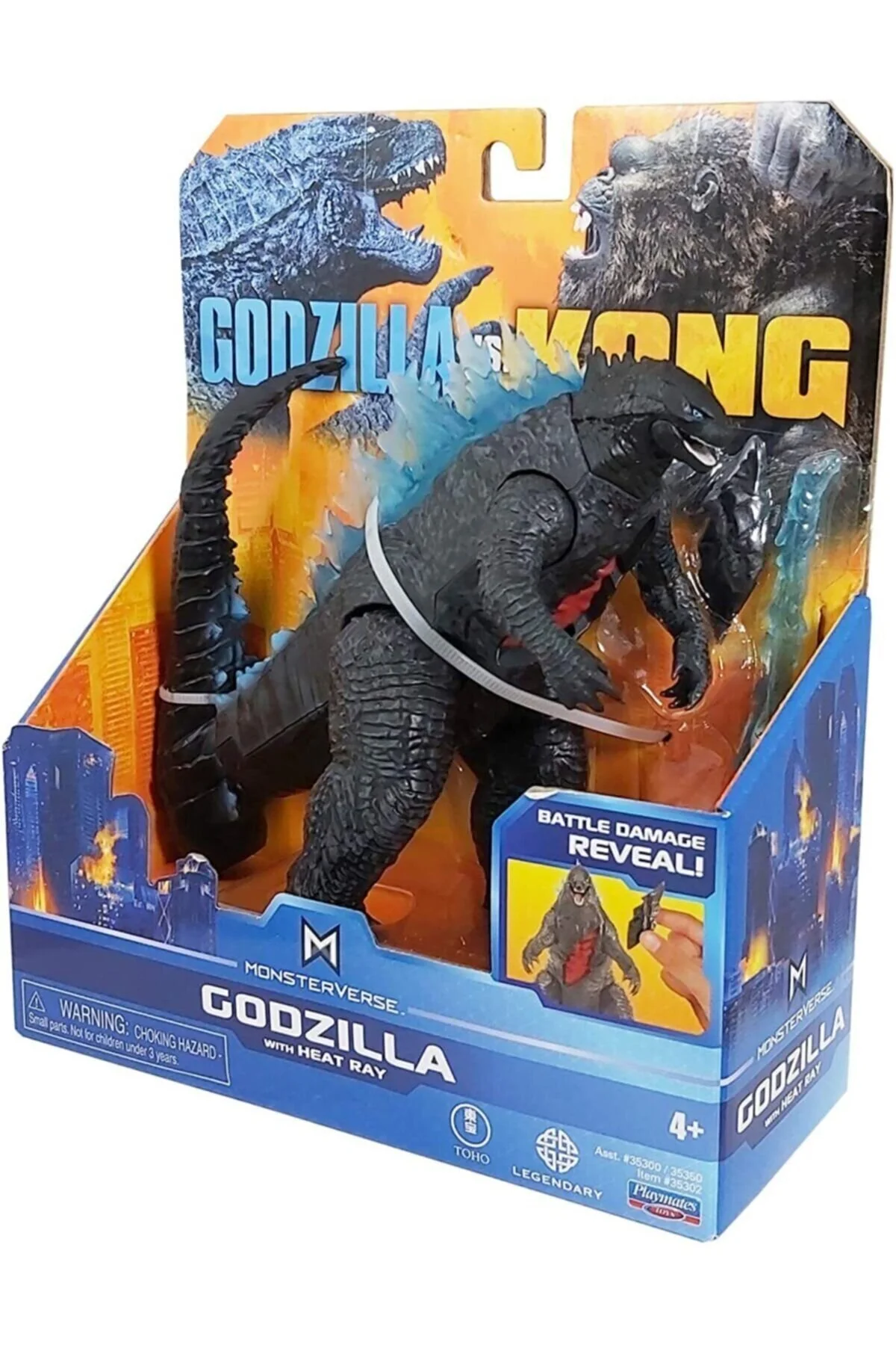 فیگور MONSTERVERSE GODZILLA VS KING KONG WITH HEAT RAY 6 اینچی از ترکیه GODZILLA