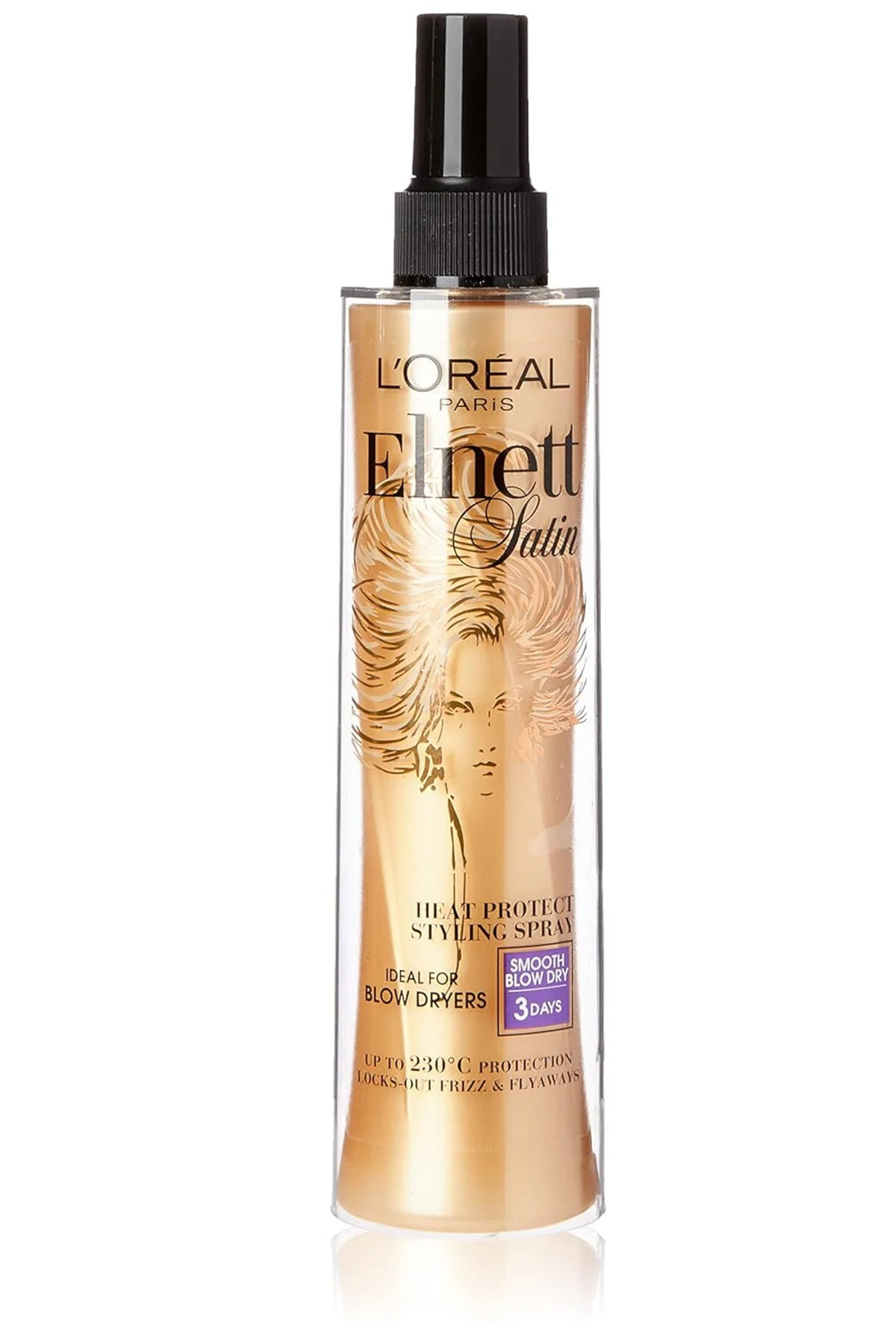 استفاده از اسپری محافظ حرارتی ELNETT 170 میلی لیتر لورال پاریس L'Oreal Paris