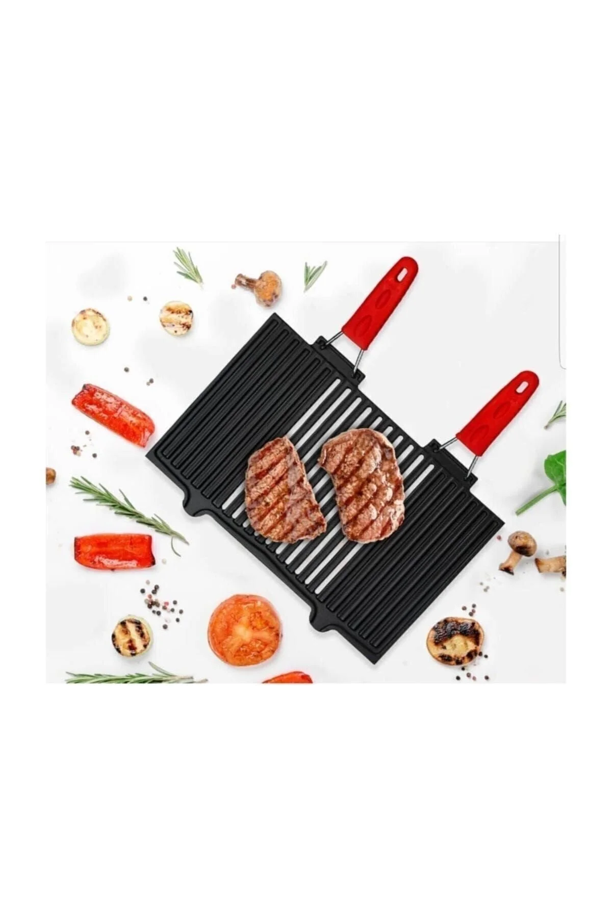 کباب پز دستگیره سیلیسون دوتایی شده مانگال 25X45 غیرمعمول Lava