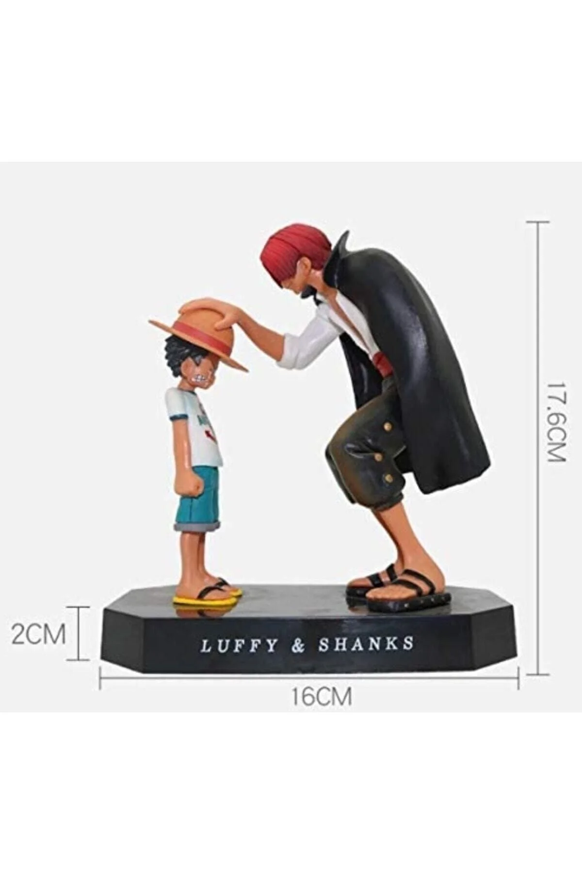 فیگور انیمه ONE PIECE LUFFY & SHANKS 17 سانتی متری پی وی سی از ترکیه ironishop
