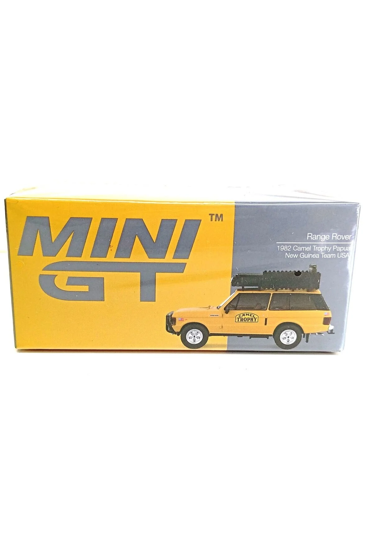 مدل خودرو MINIGT 1:64 RANGE ROVER 1982 CAMEL TROPHY PAPUA NEW GUINESS TEAM USA اورجینال TSM